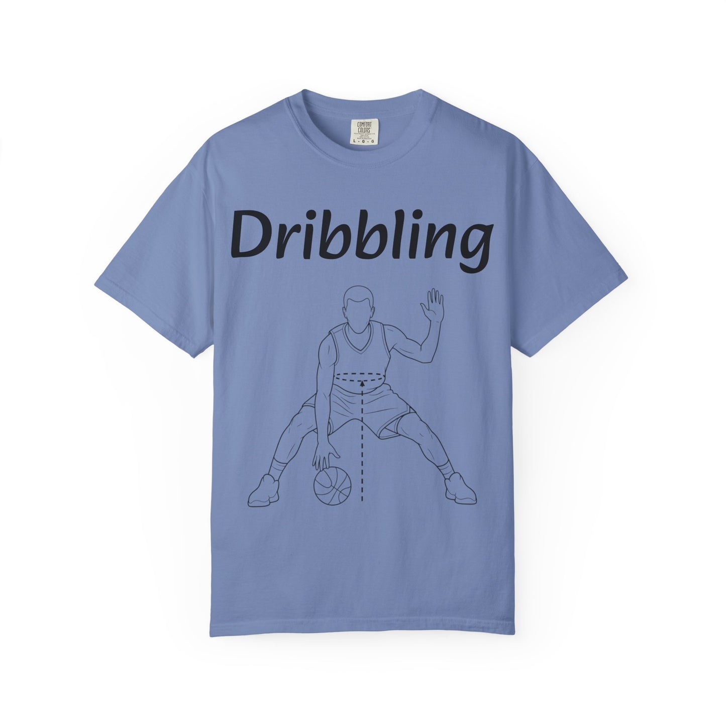 Basketball Dribbling T-Shirt, Unisex Athletic Tee.
