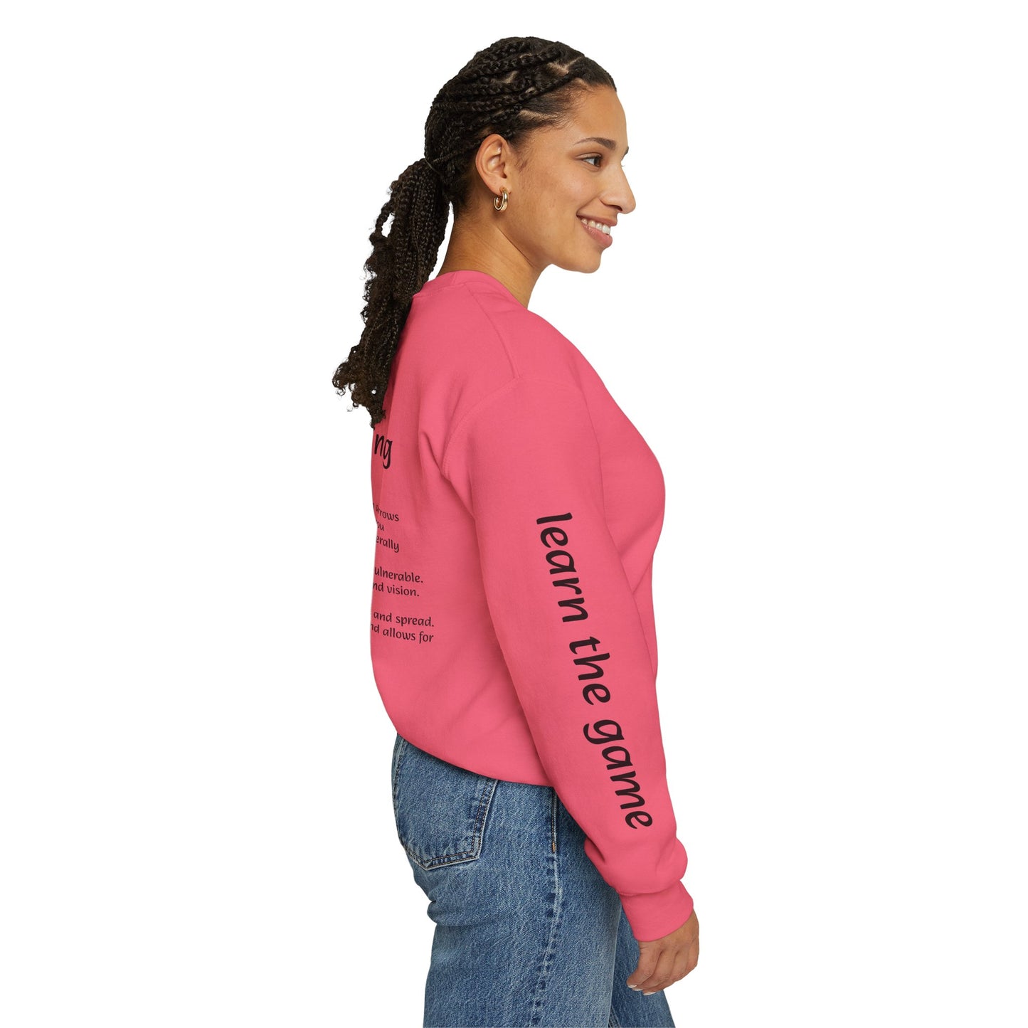 Unisex Heavy Blend™ Crewneck with Dribbling Design.