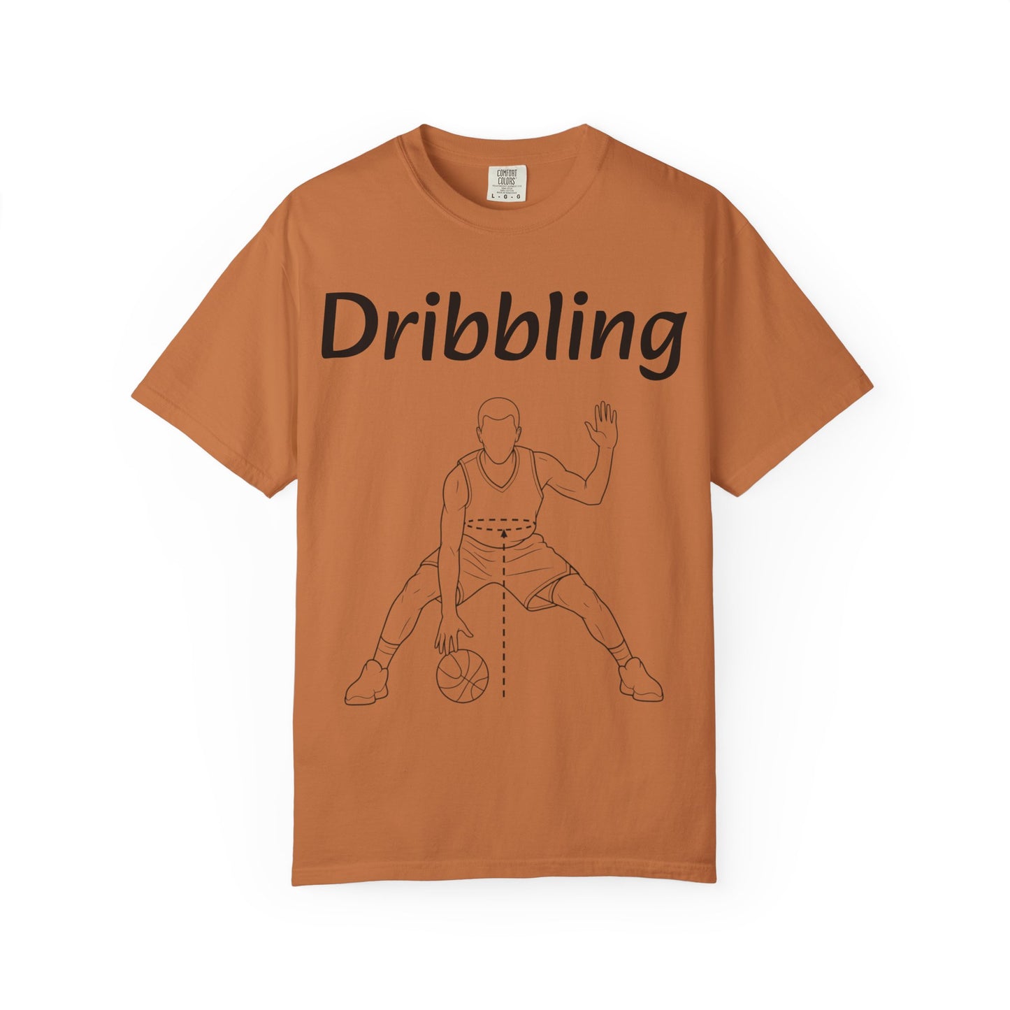 Basketball Dribbling T-Shirt, Unisex Athletic Tee.