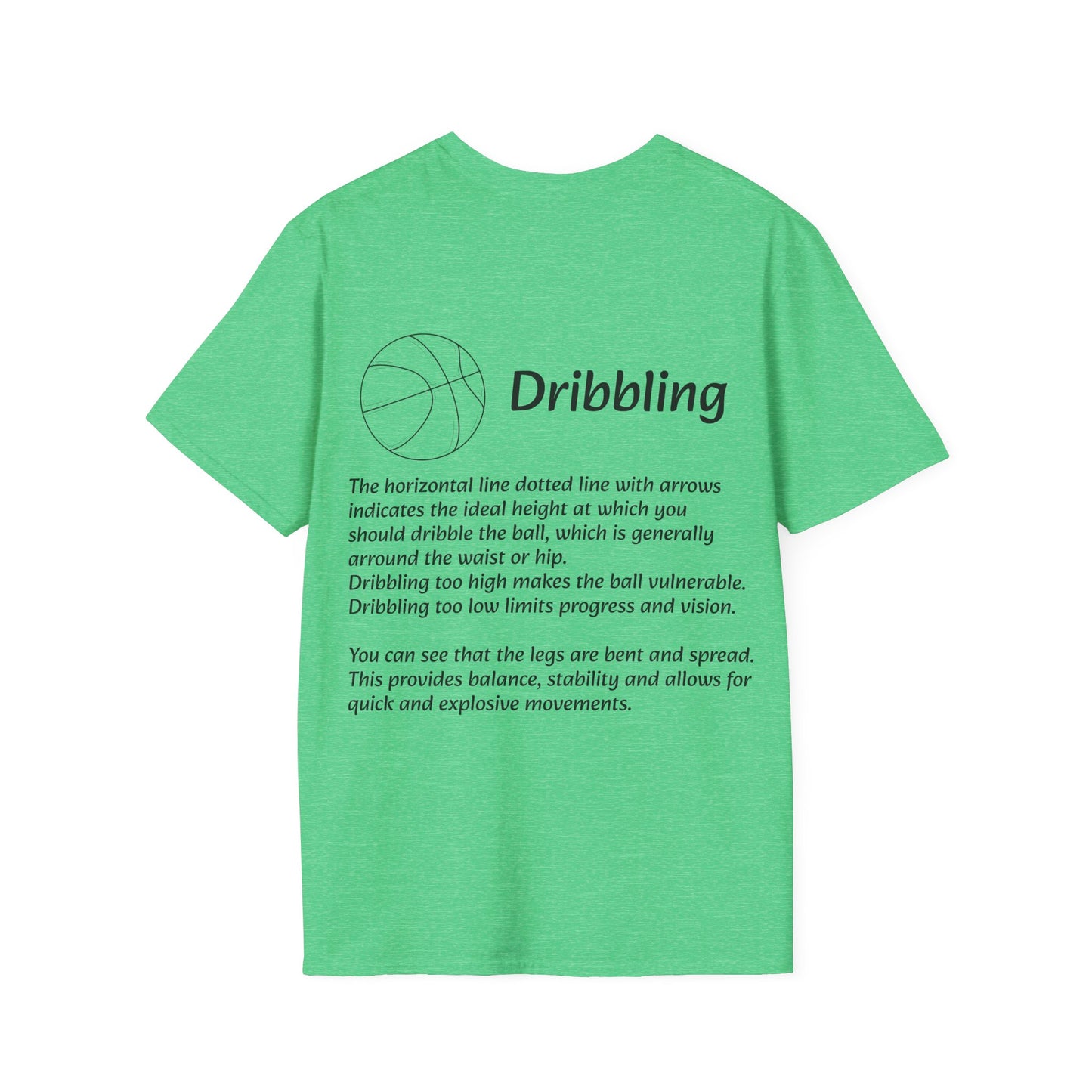 Unisex Graphic Tee with Dribbling Design