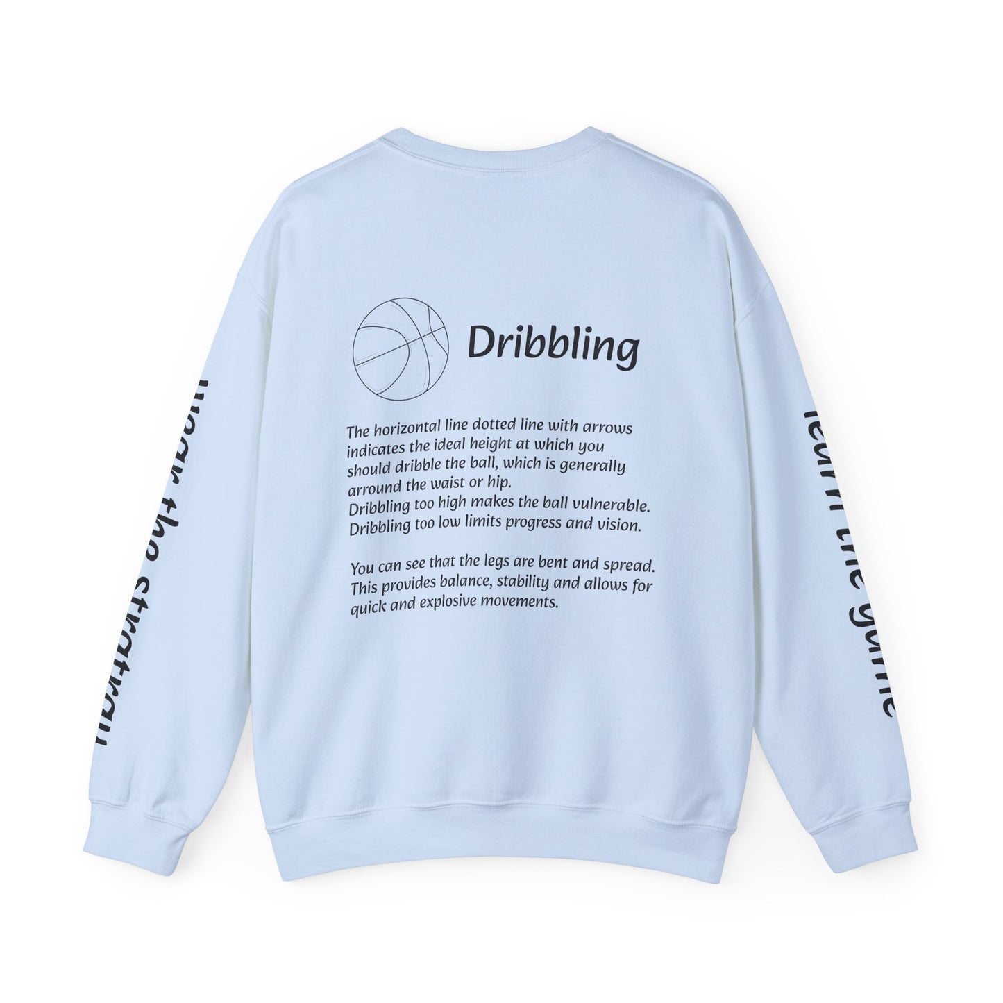 Unisex Heavy Blend™ Crewneck with Dribbling Design.