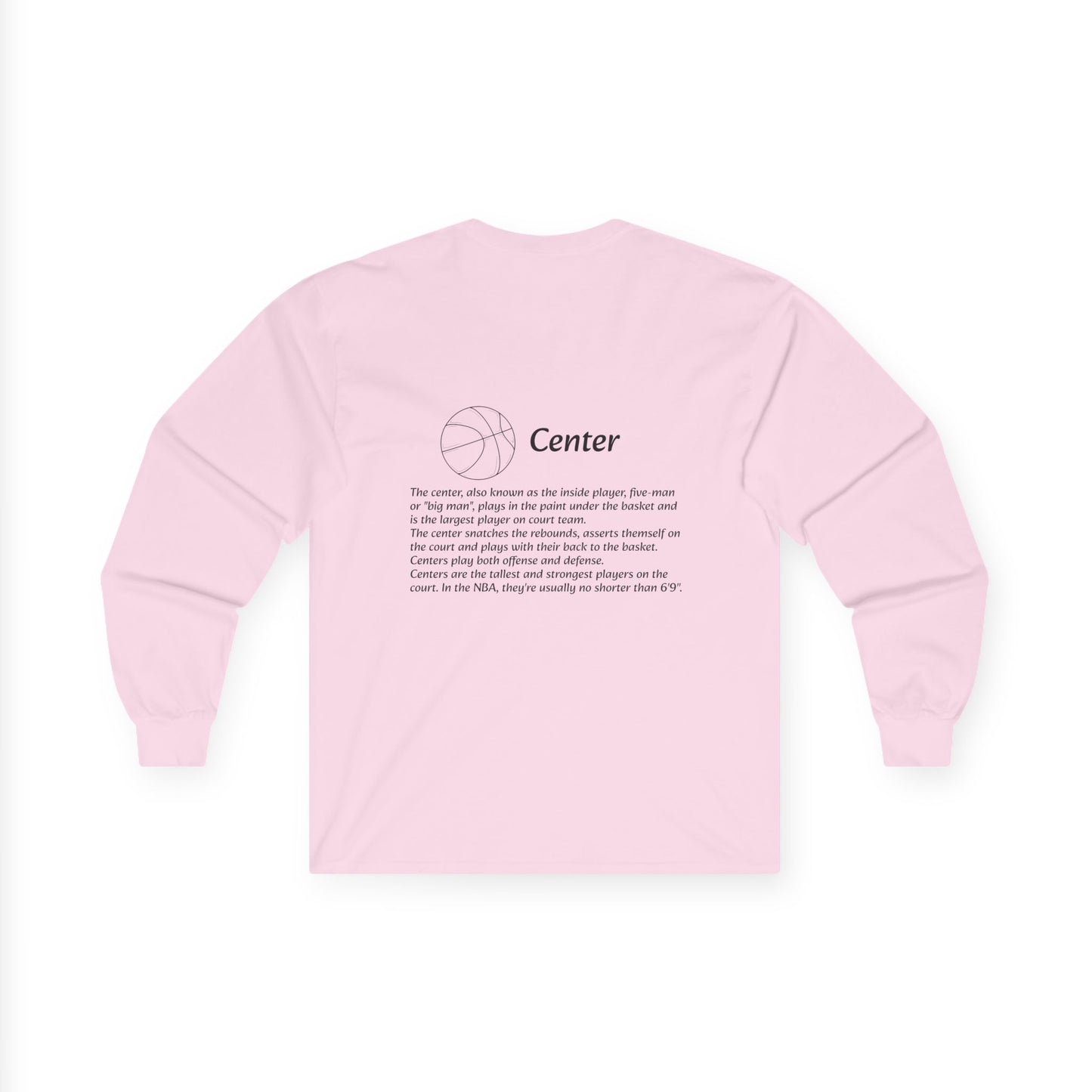 Center Unisex Long Sleeve Shirt.