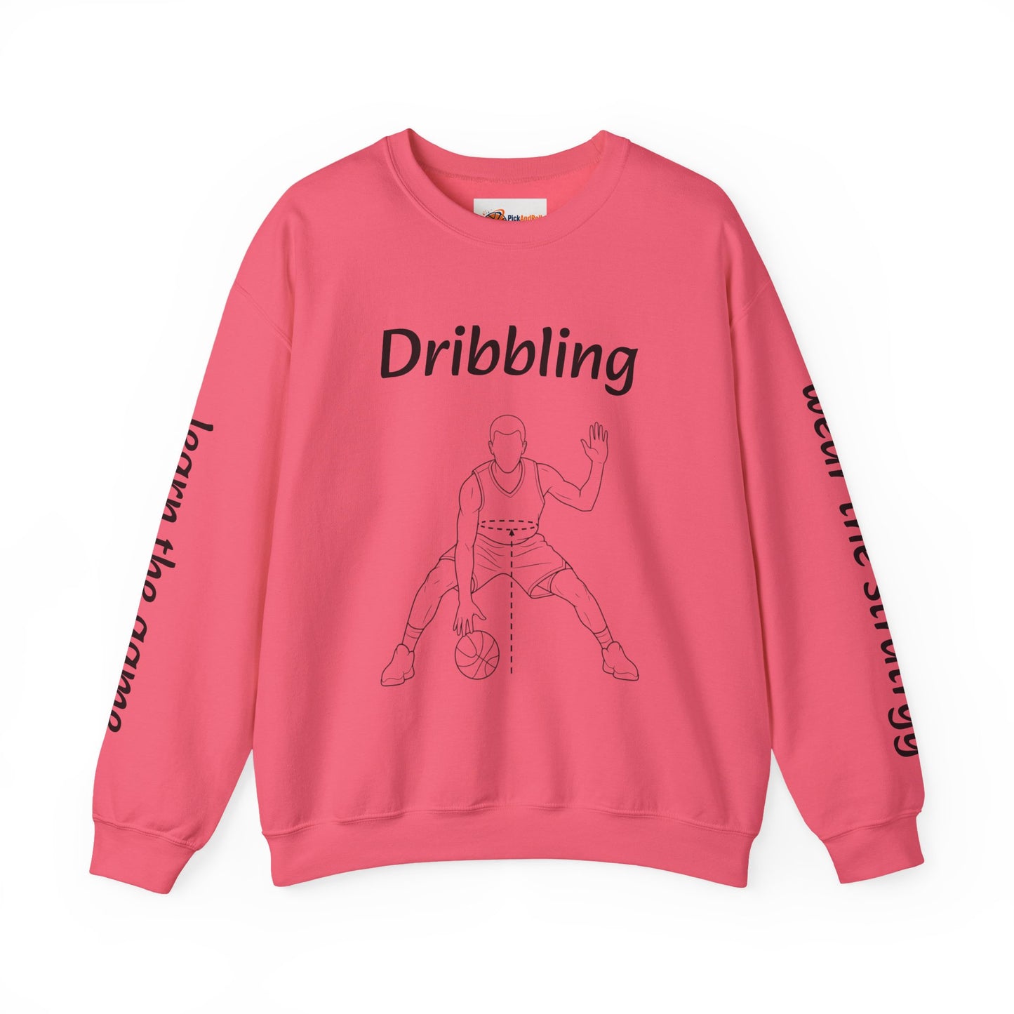 Unisex Heavy Blend™ Crewneck with Dribbling Design.
