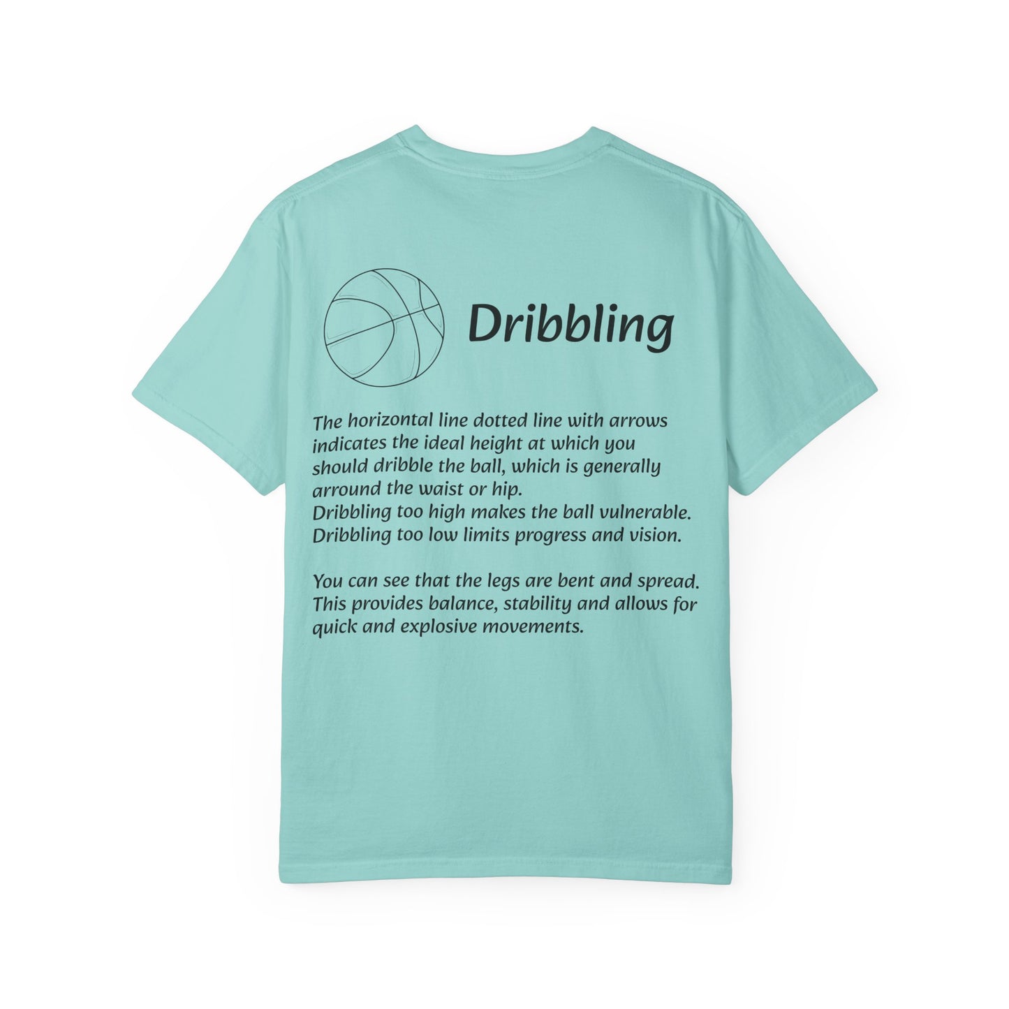 Basketball Dribbling T-Shirt, Unisex Athletic Tee.
