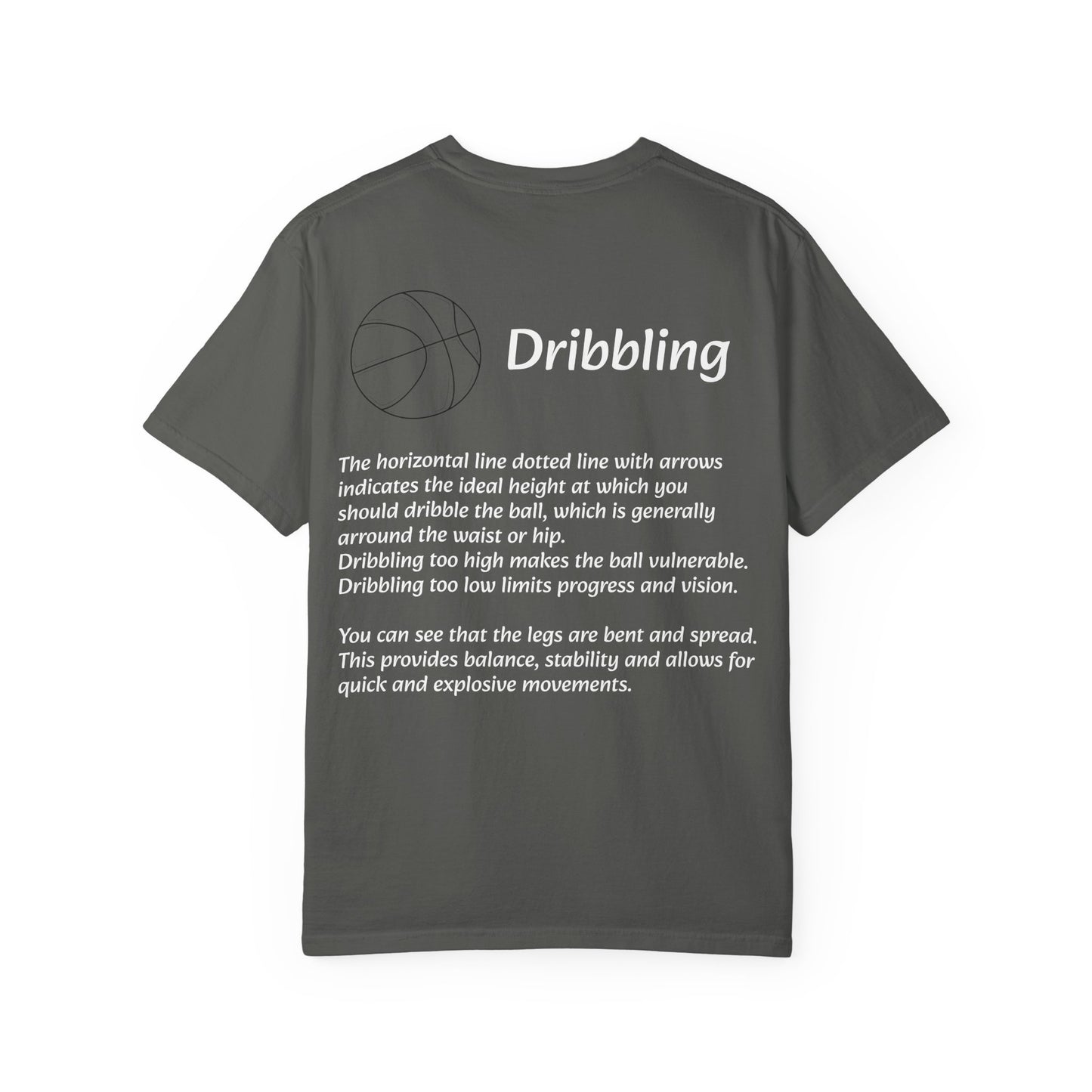 Basketball Dribbling T-Shirt, Unisex Athletic Tee.