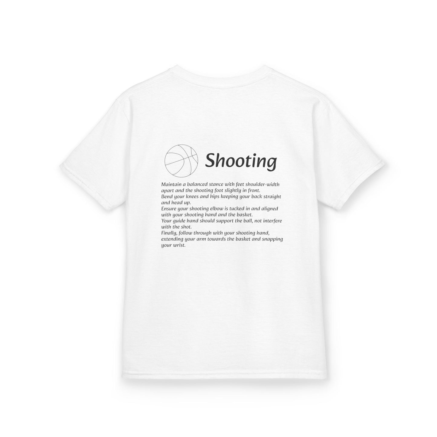 Kids Shooting Tee for Young Athletes.
