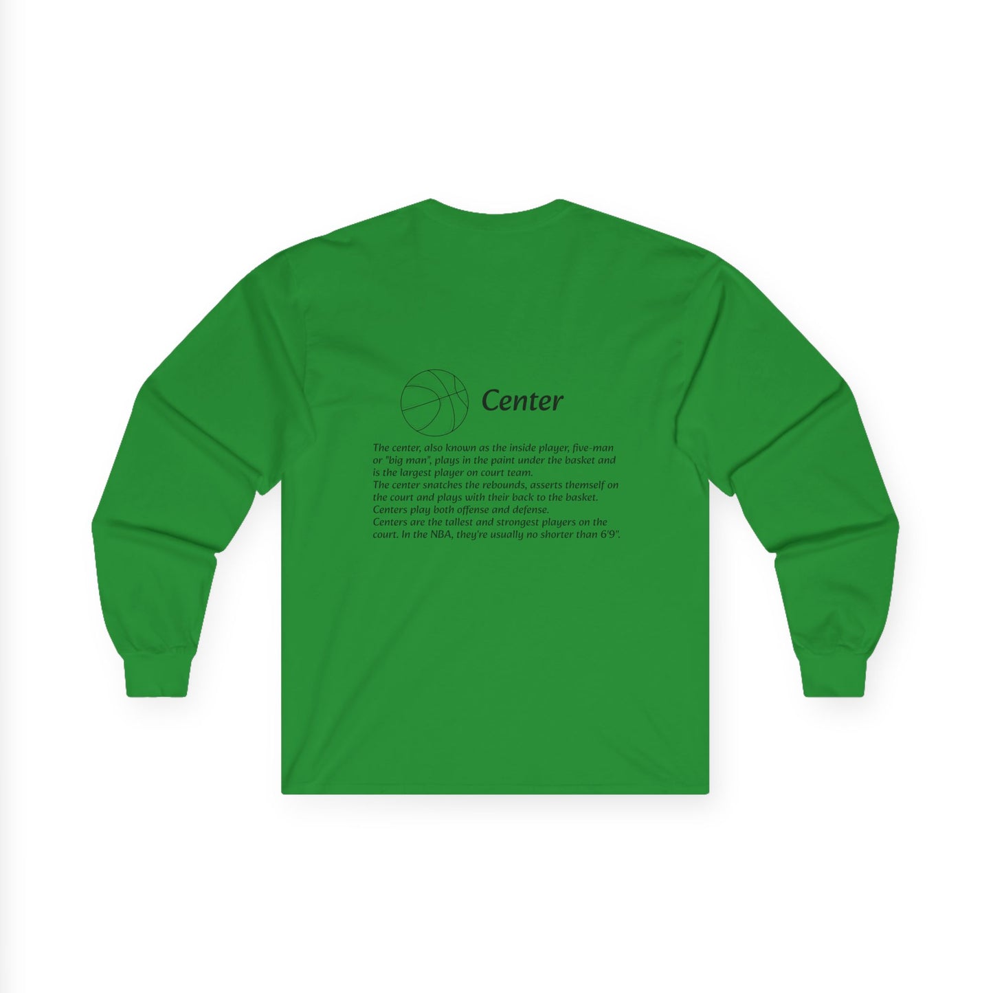 Center Unisex Long Sleeve Shirt.