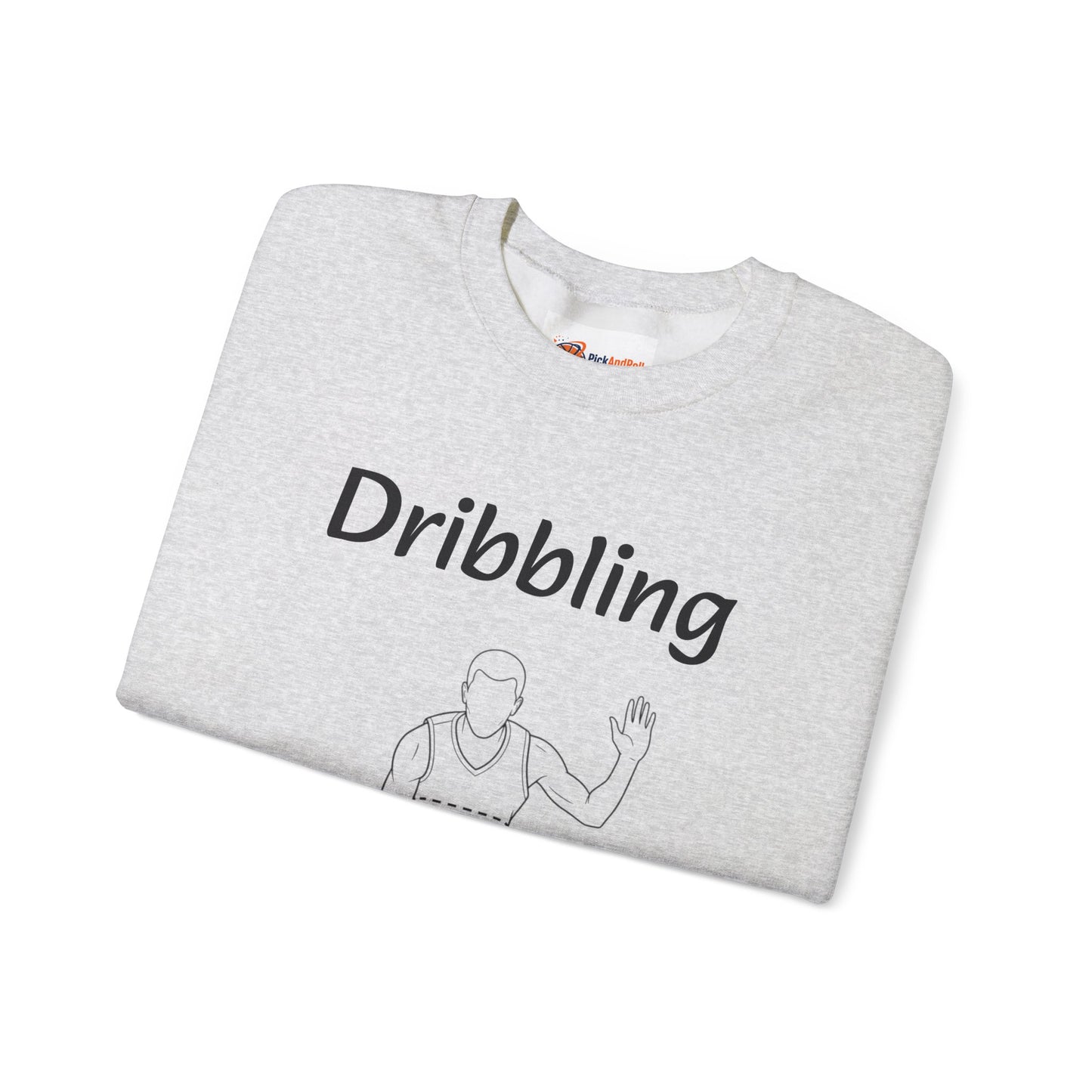 Unisex Heavy Blend™ Crewneck with Dribbling Design.