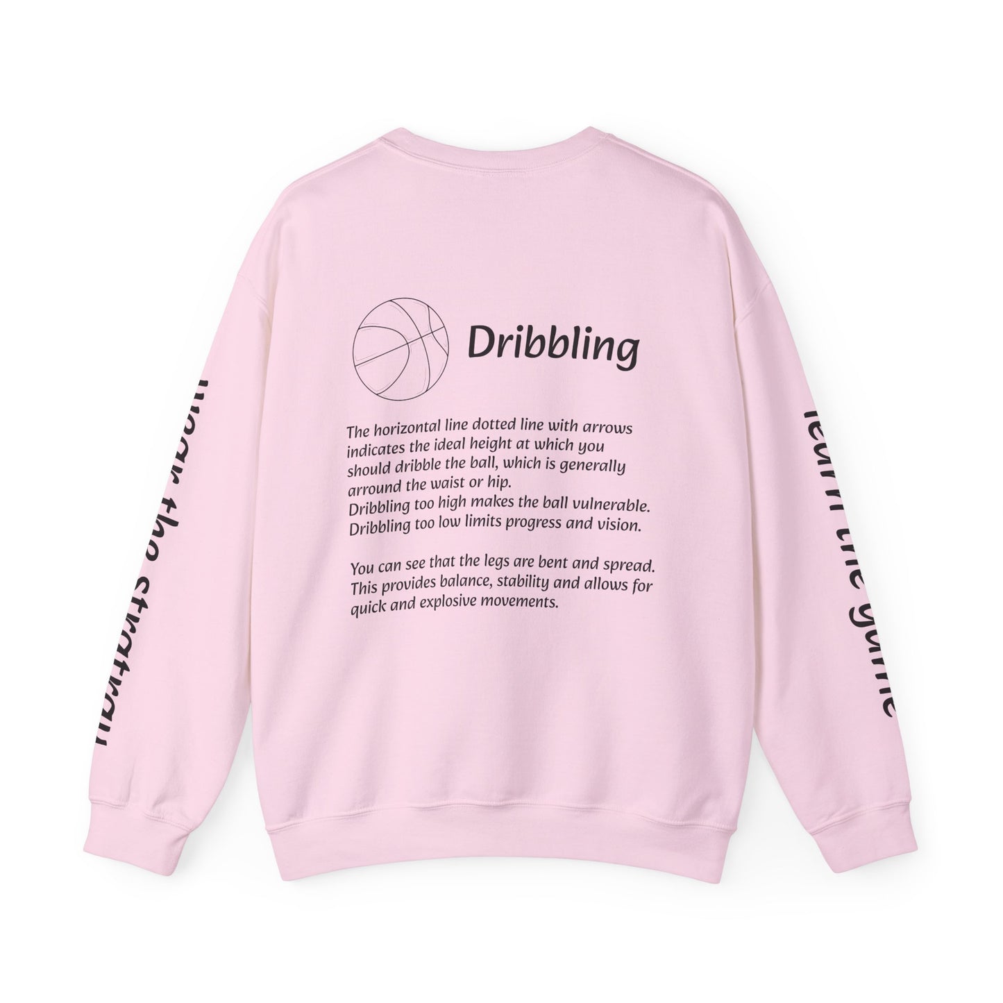 Unisex Heavy Blend™ Crewneck with Dribbling Design.