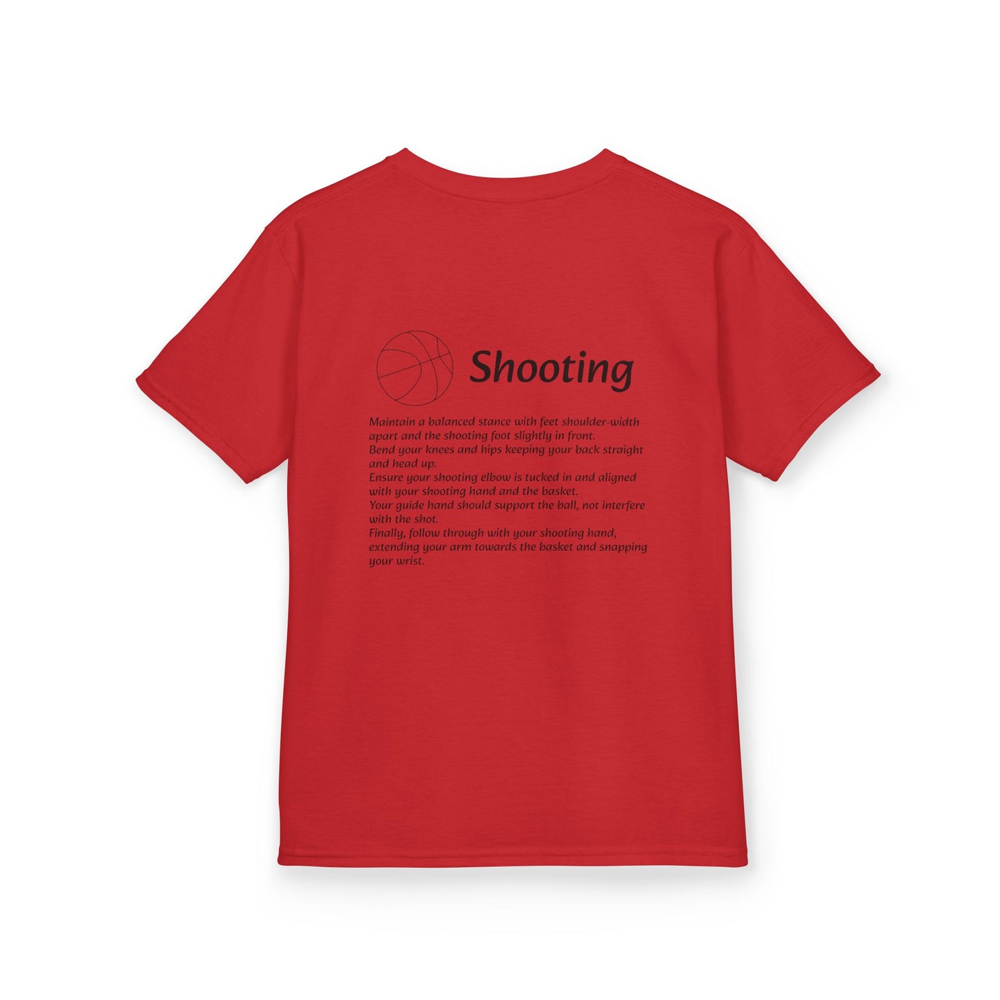 Kids Shooting Tee for Young Athletes.