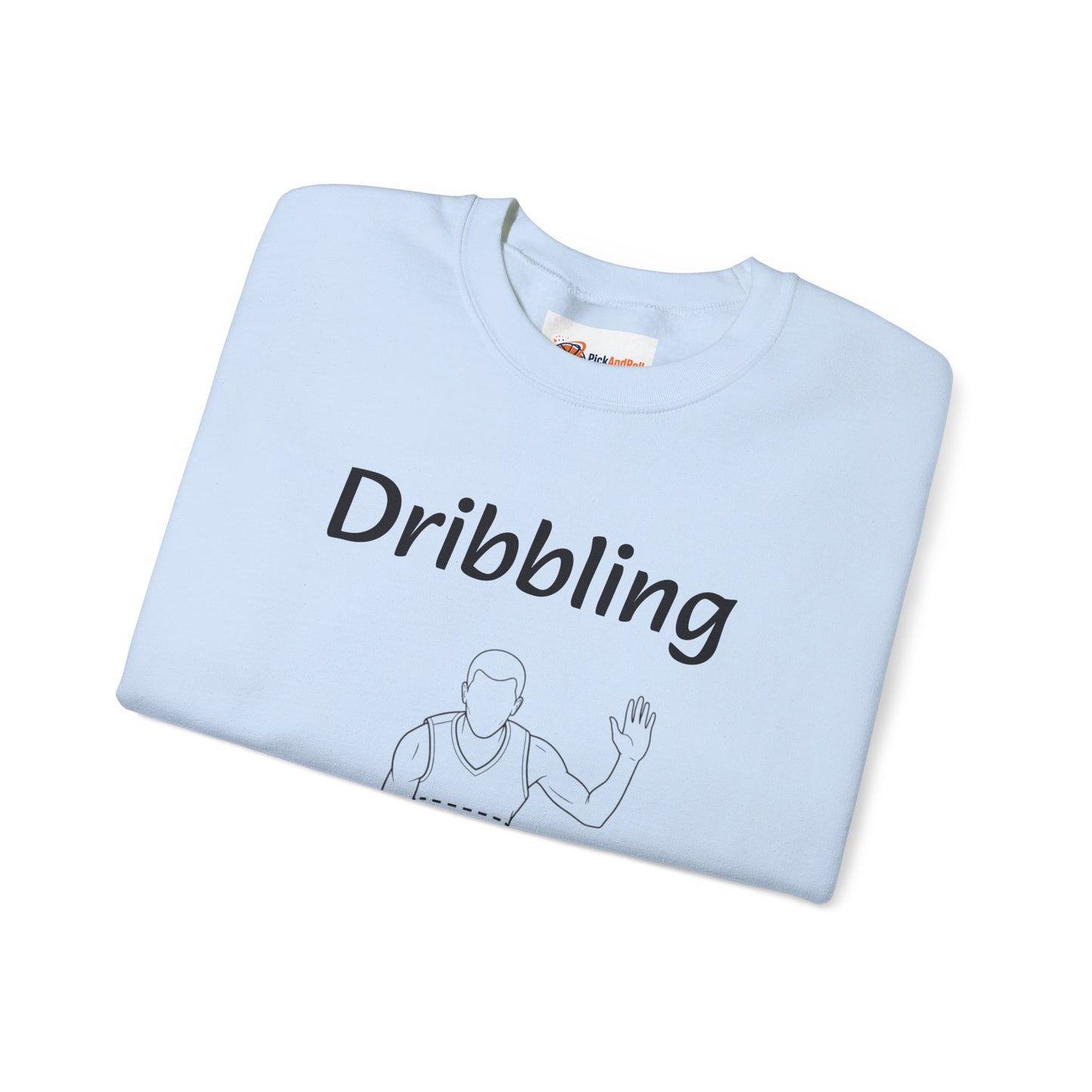 Unisex Heavy Blend™ Crewneck with Dribbling Design.