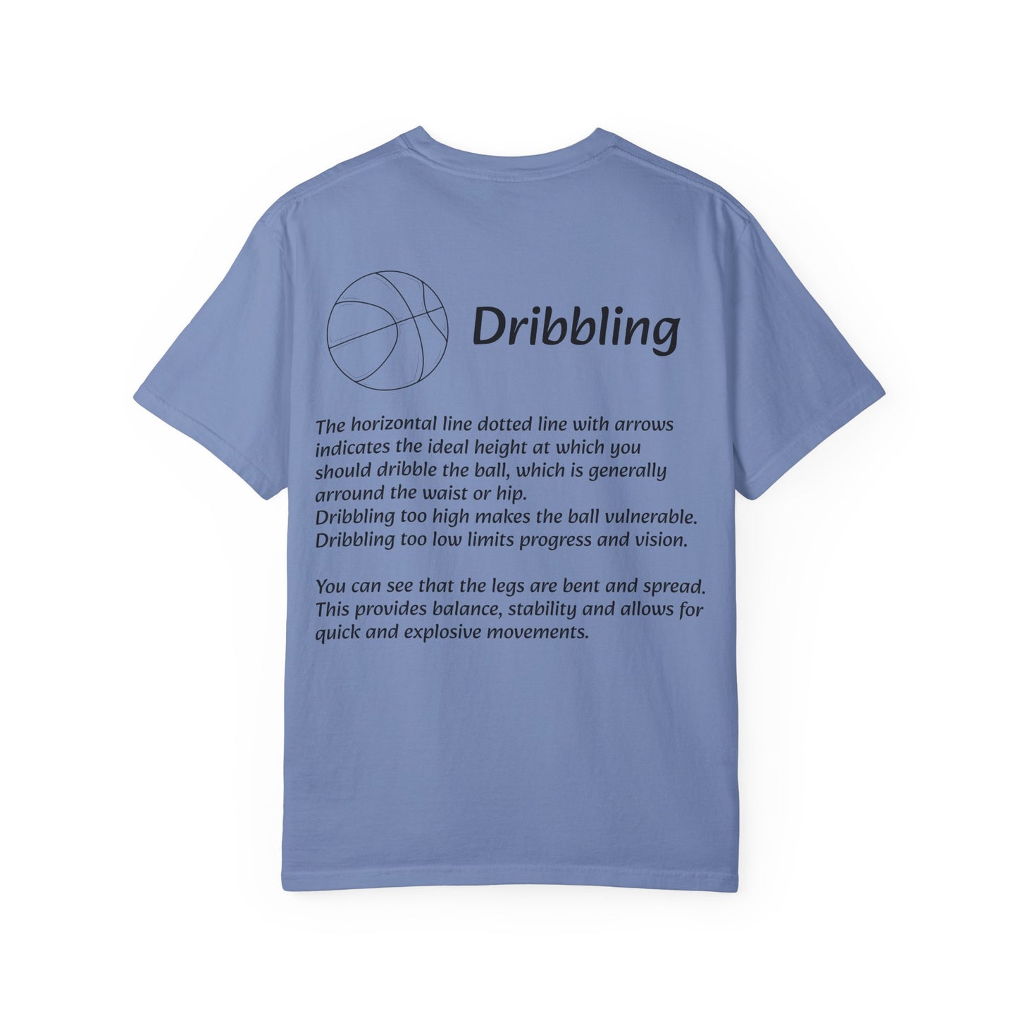 Basketball Dribbling T-Shirt, Unisex Athletic Tee.
