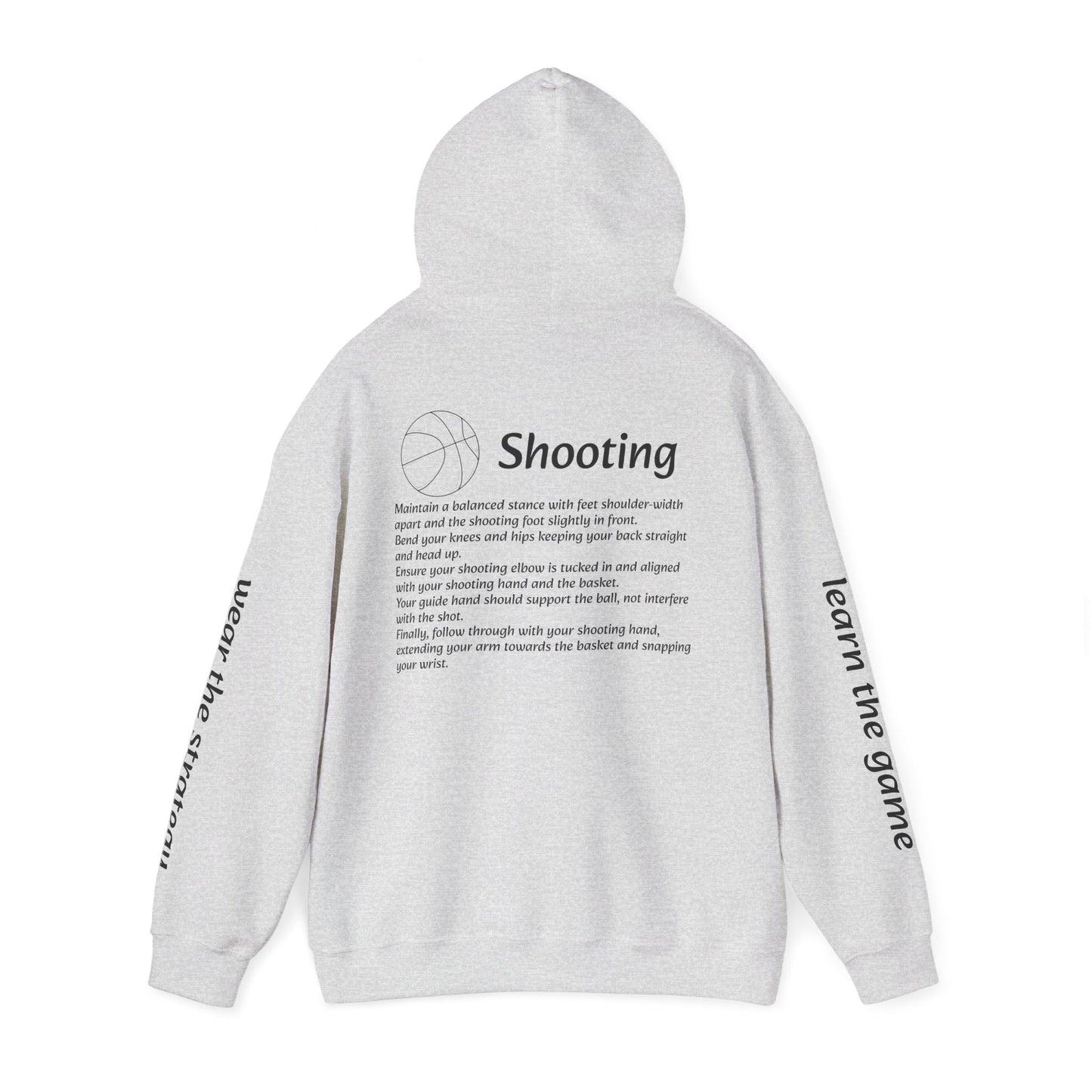Unisex Heavy Blend Sweatshirt with Shooting Design.