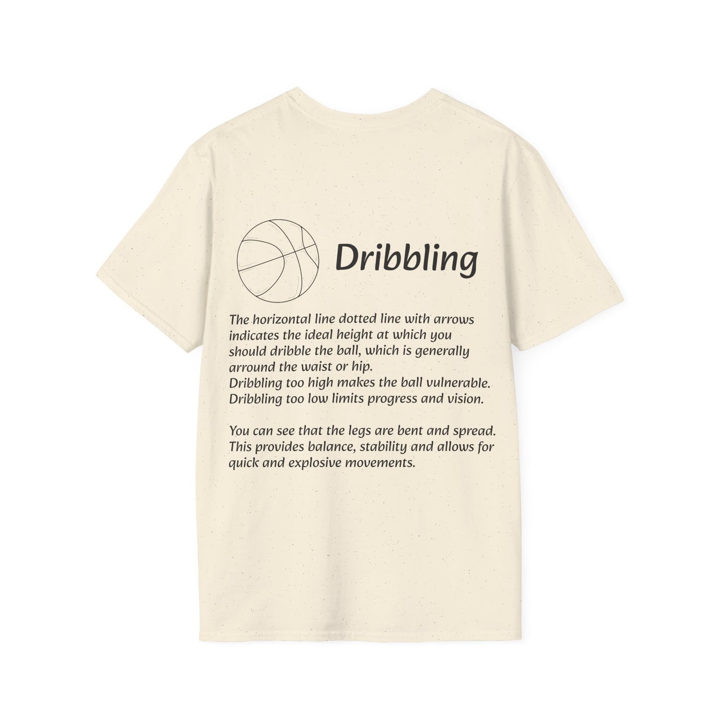 Unisex Graphic Tee with Dribbling Design