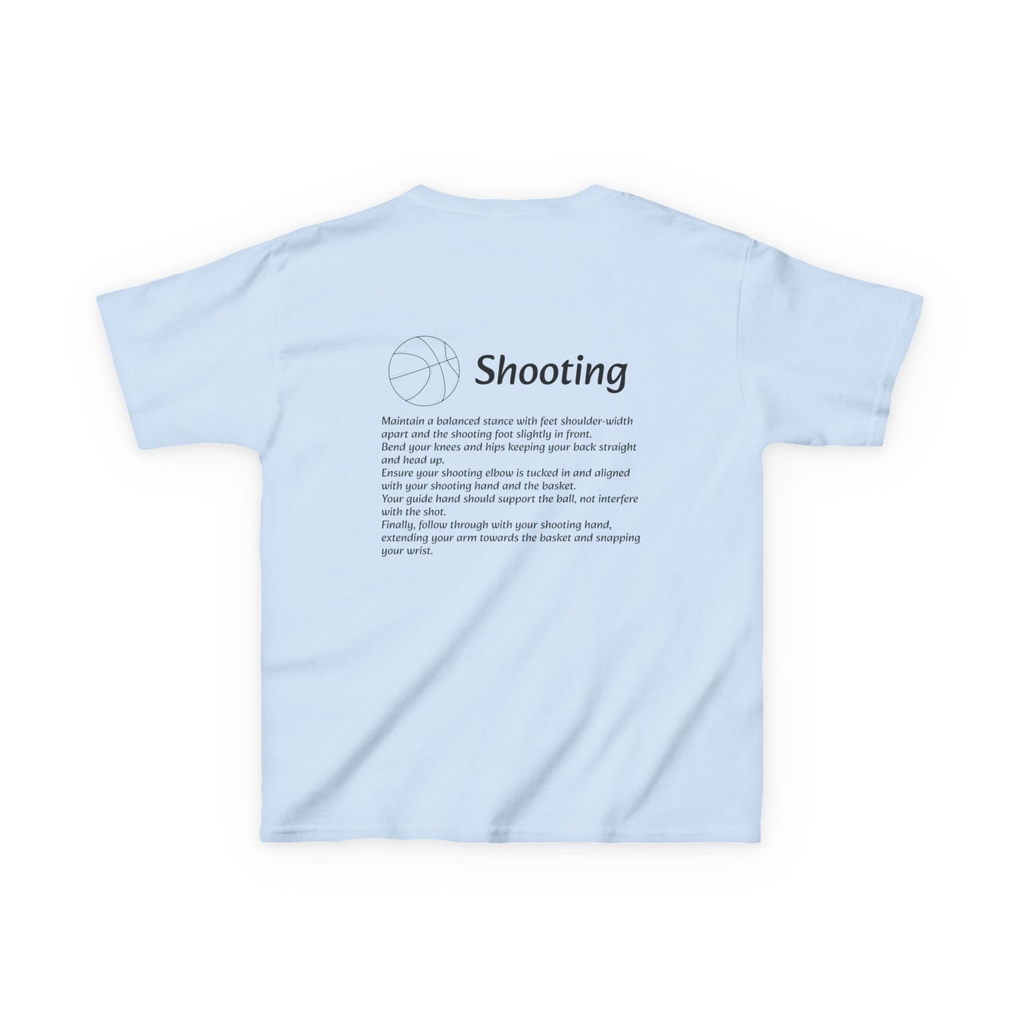 Kids Shooting Tee for Young Athletes.