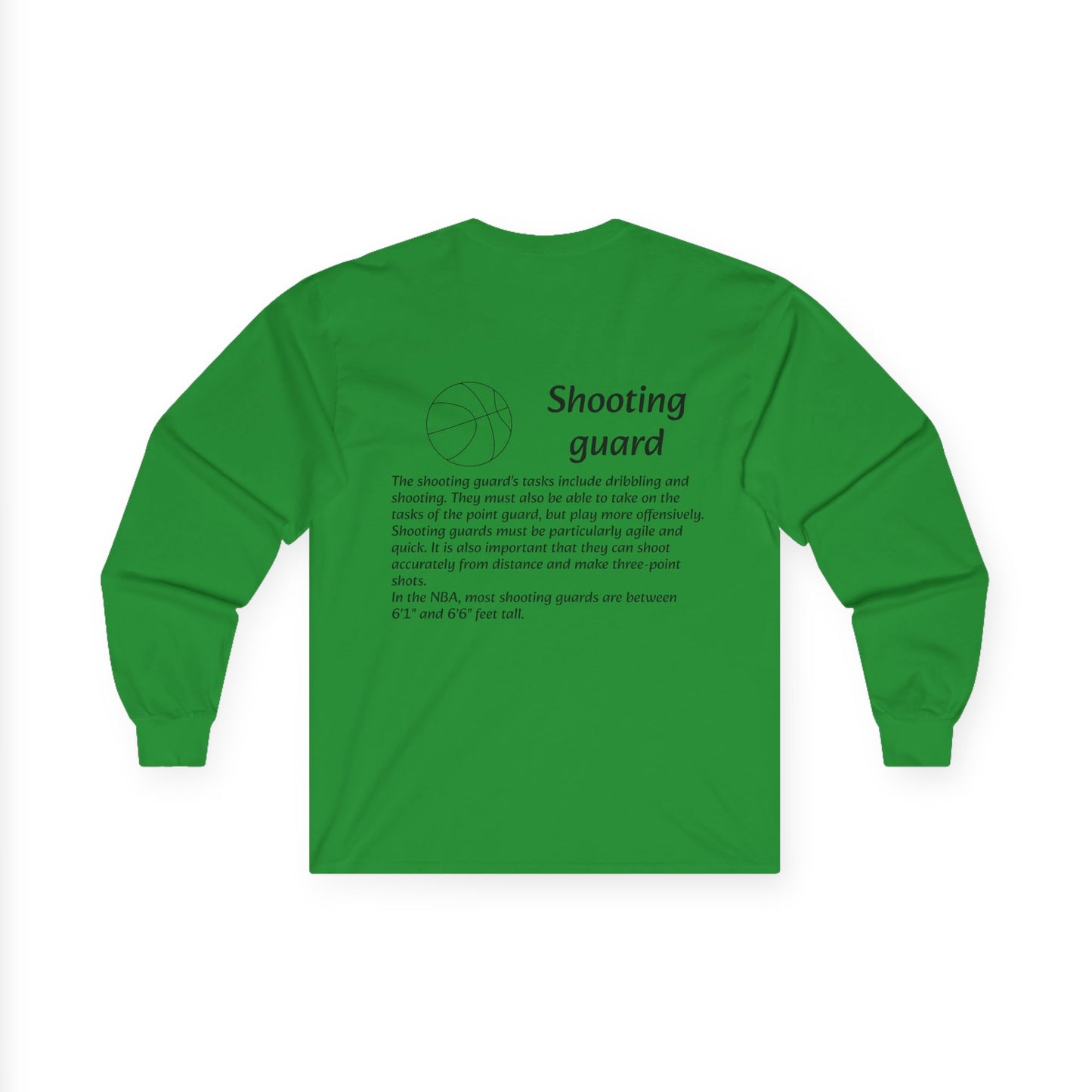 Shooting Guard Unisex Long Sleeve Shirt.