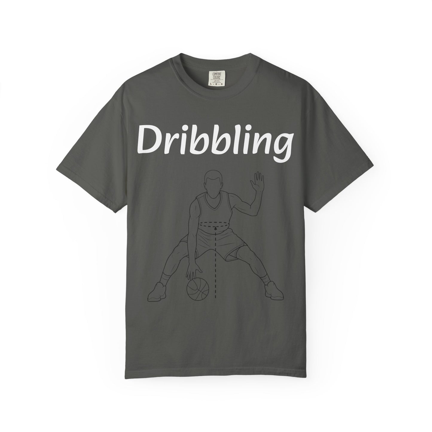 Basketball Dribbling T-Shirt, Unisex Athletic Tee.