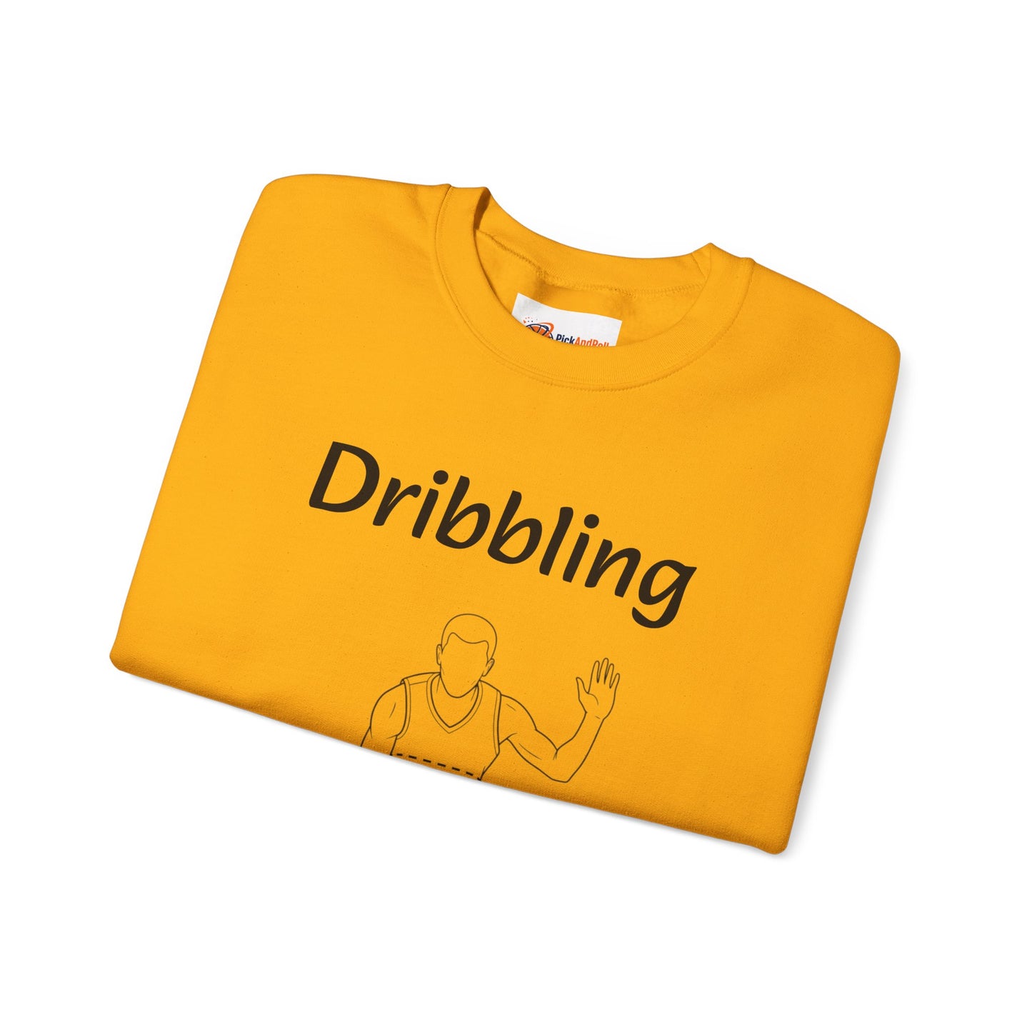 Unisex Heavy Blend™ Crewneck with Dribbling Design.