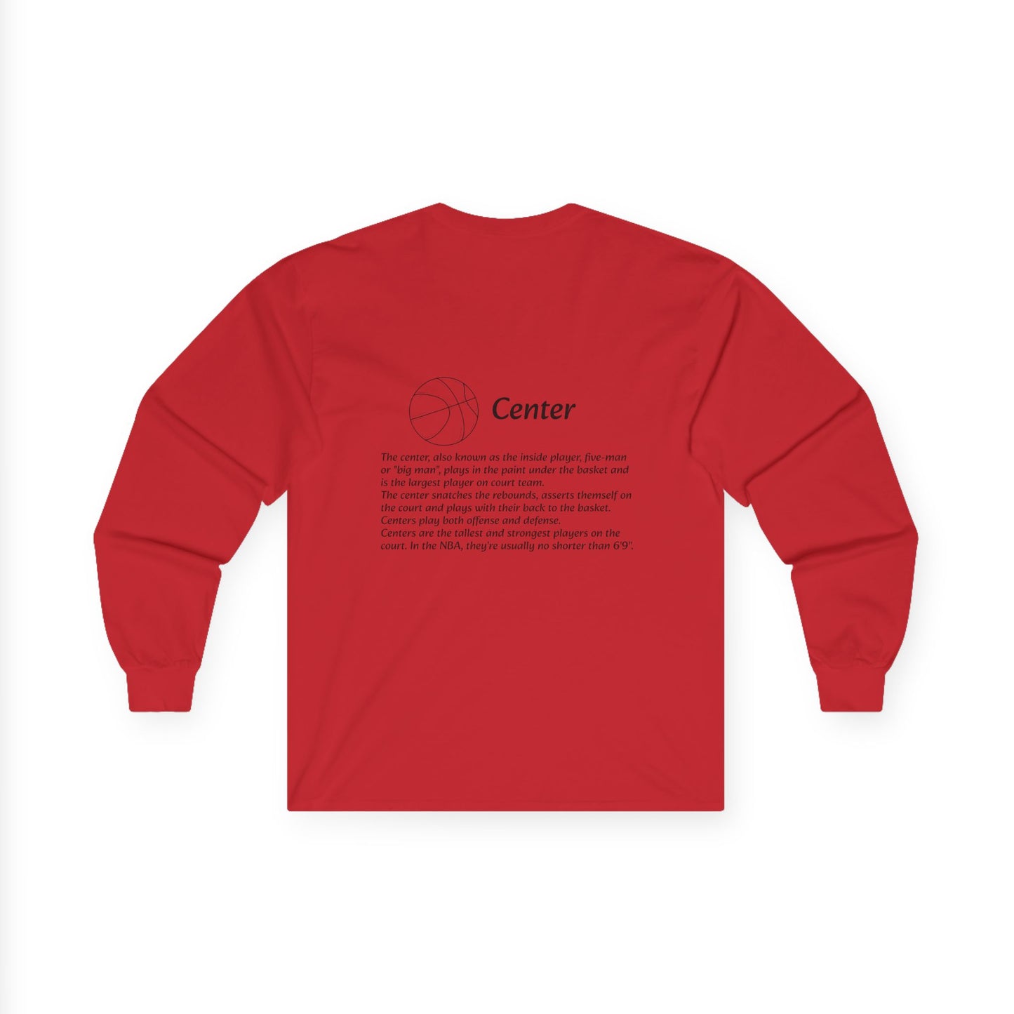 Center Unisex Long Sleeve Shirt.