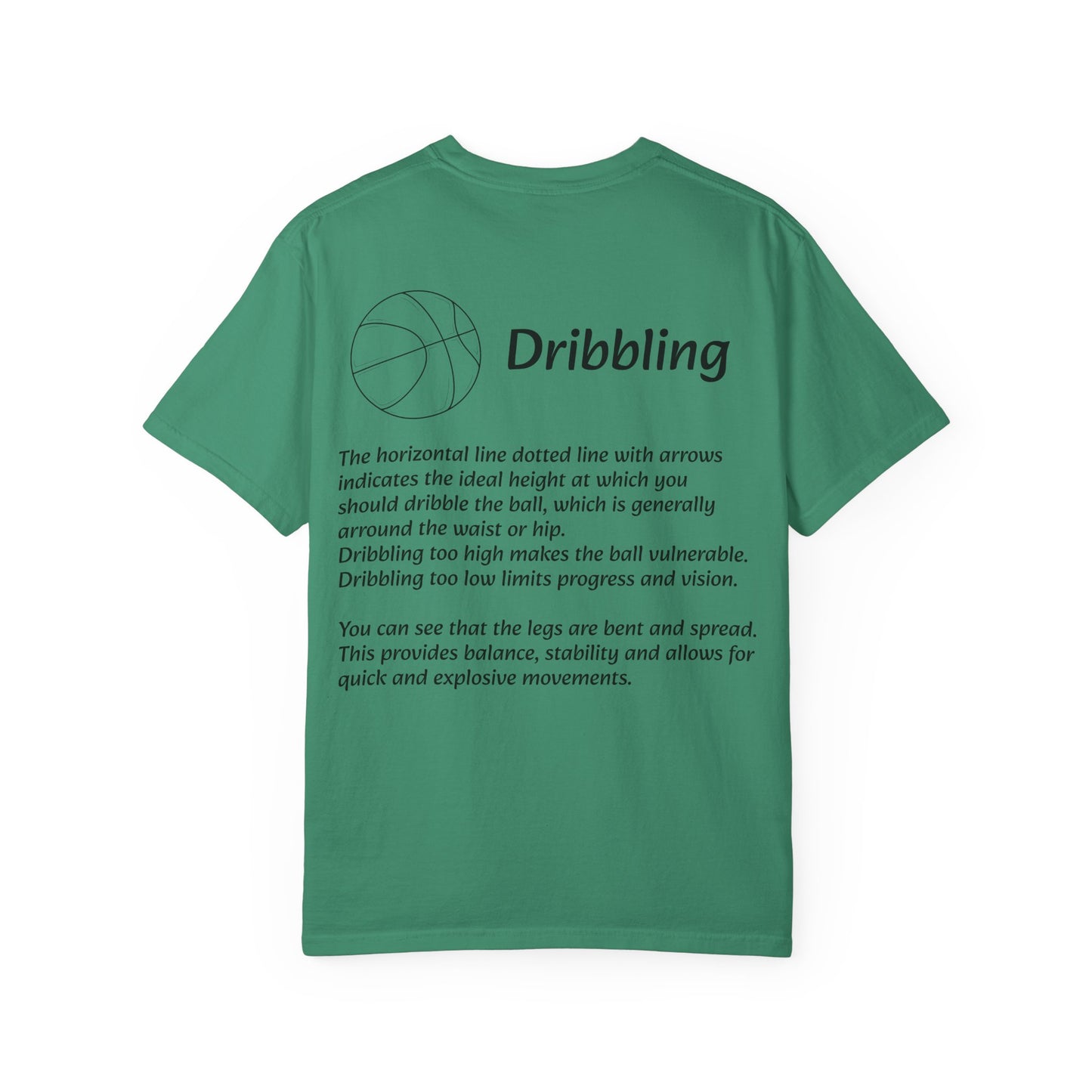 Basketball Dribbling T-Shirt, Unisex Athletic Tee.