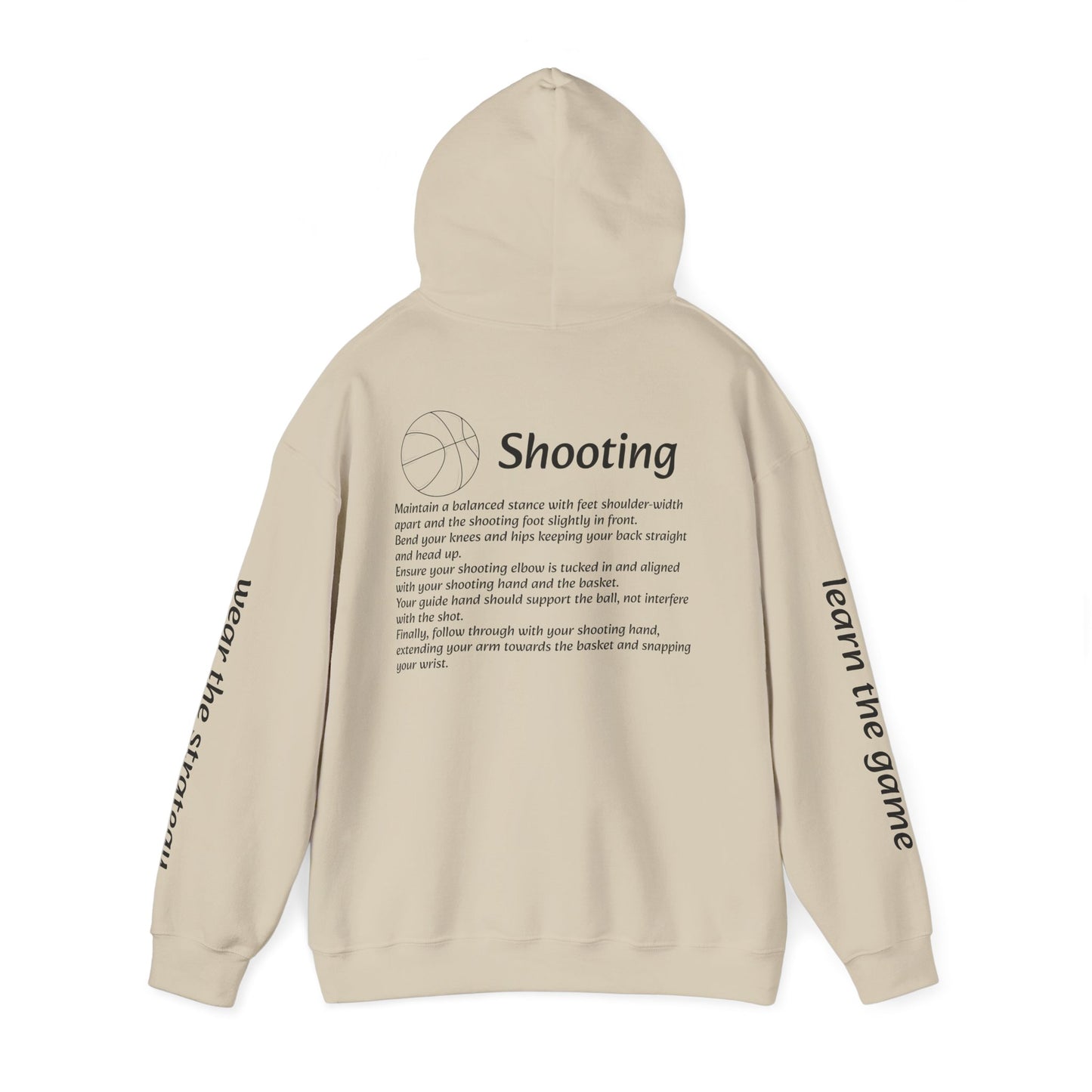Unisex Heavy Blend Sweatshirt with Shooting Design.
