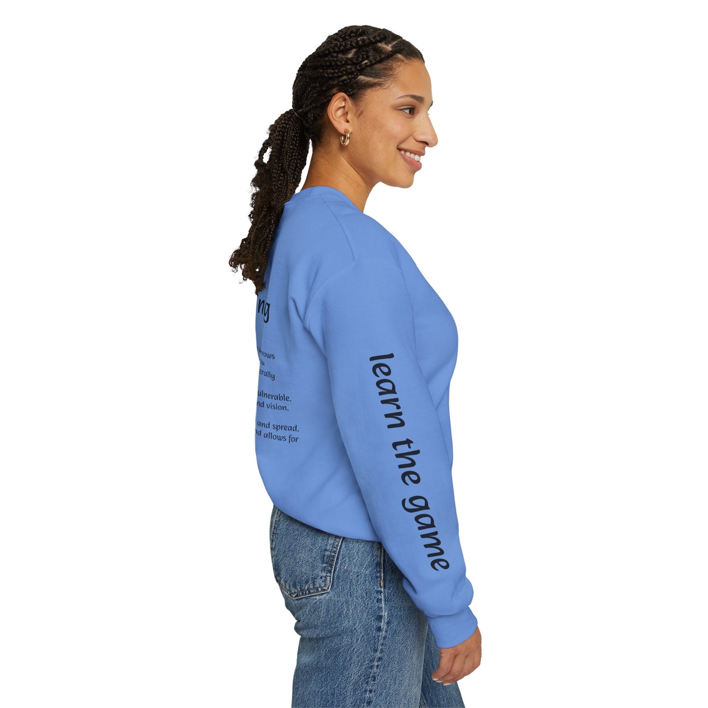 Unisex Heavy Blend™ Crewneck with Dribbling Design.