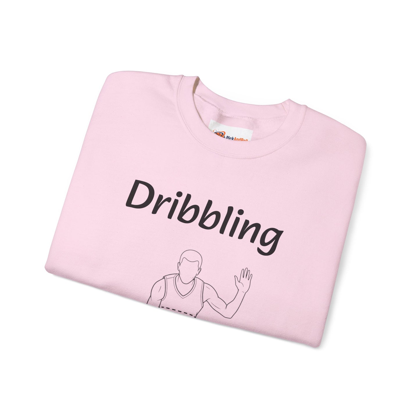 Unisex Heavy Blend™ Crewneck with Dribbling Design.