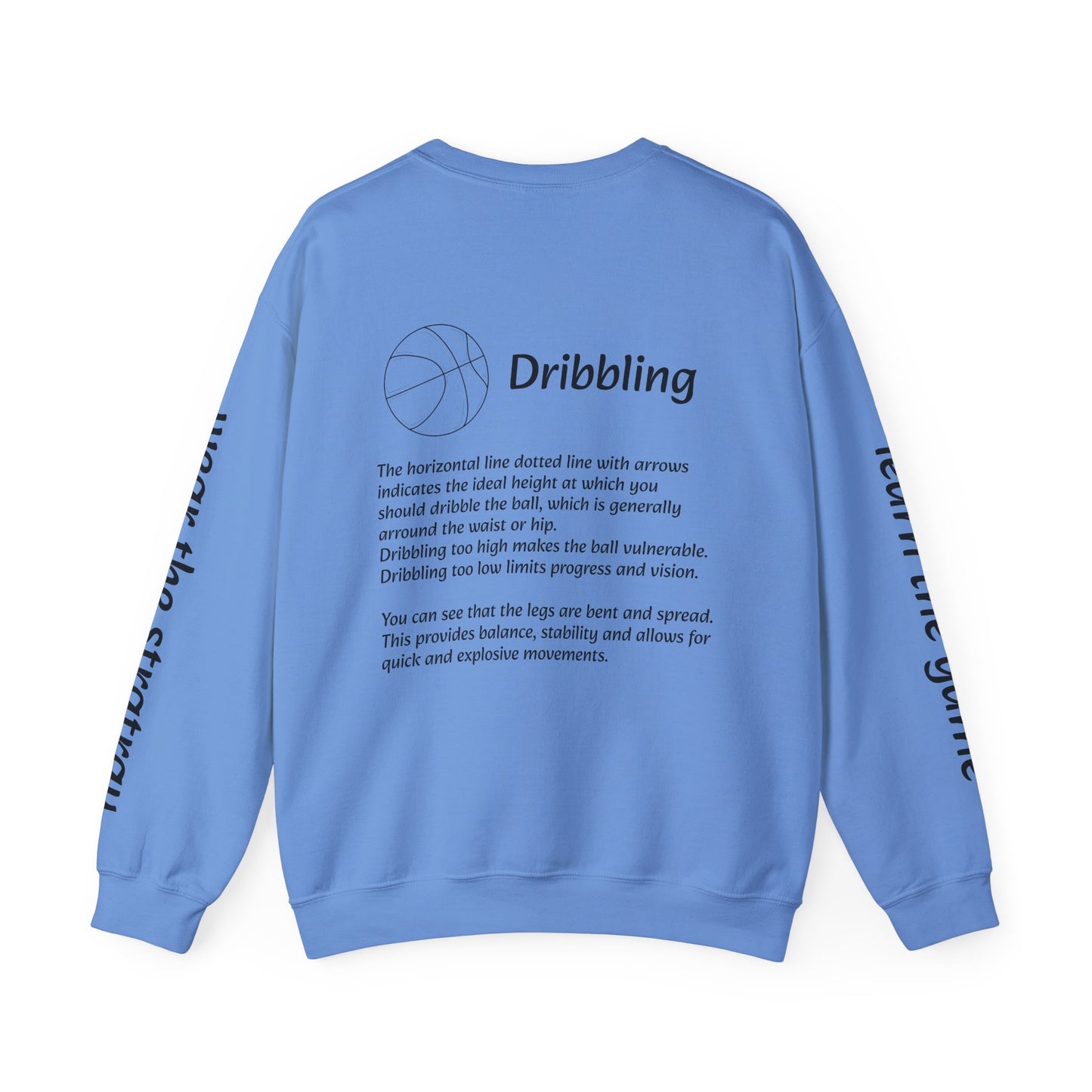 Unisex Heavy Blend™ Crewneck with Dribbling Design.