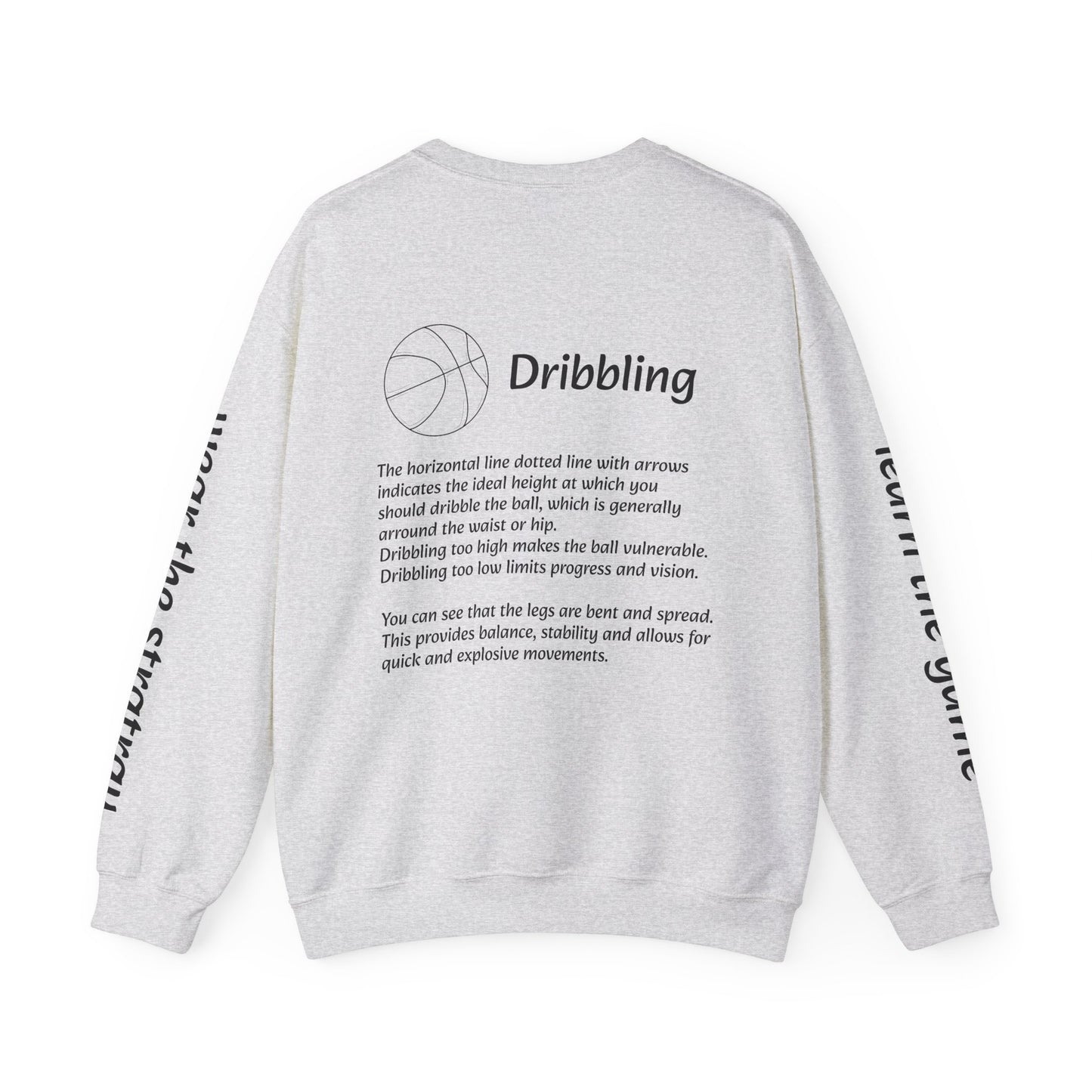 Unisex Heavy Blend™ Crewneck with Dribbling Design.