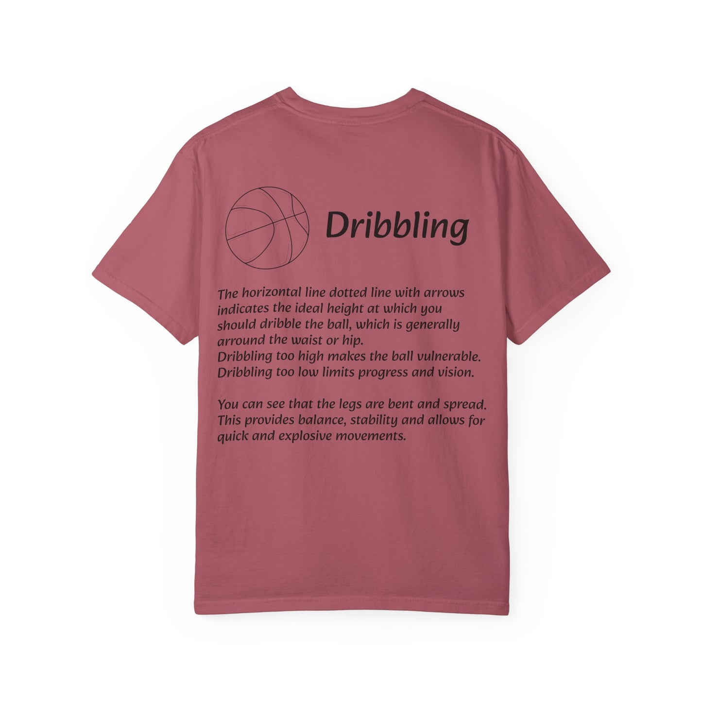Basketball Dribbling T-Shirt, Unisex Athletic Tee.