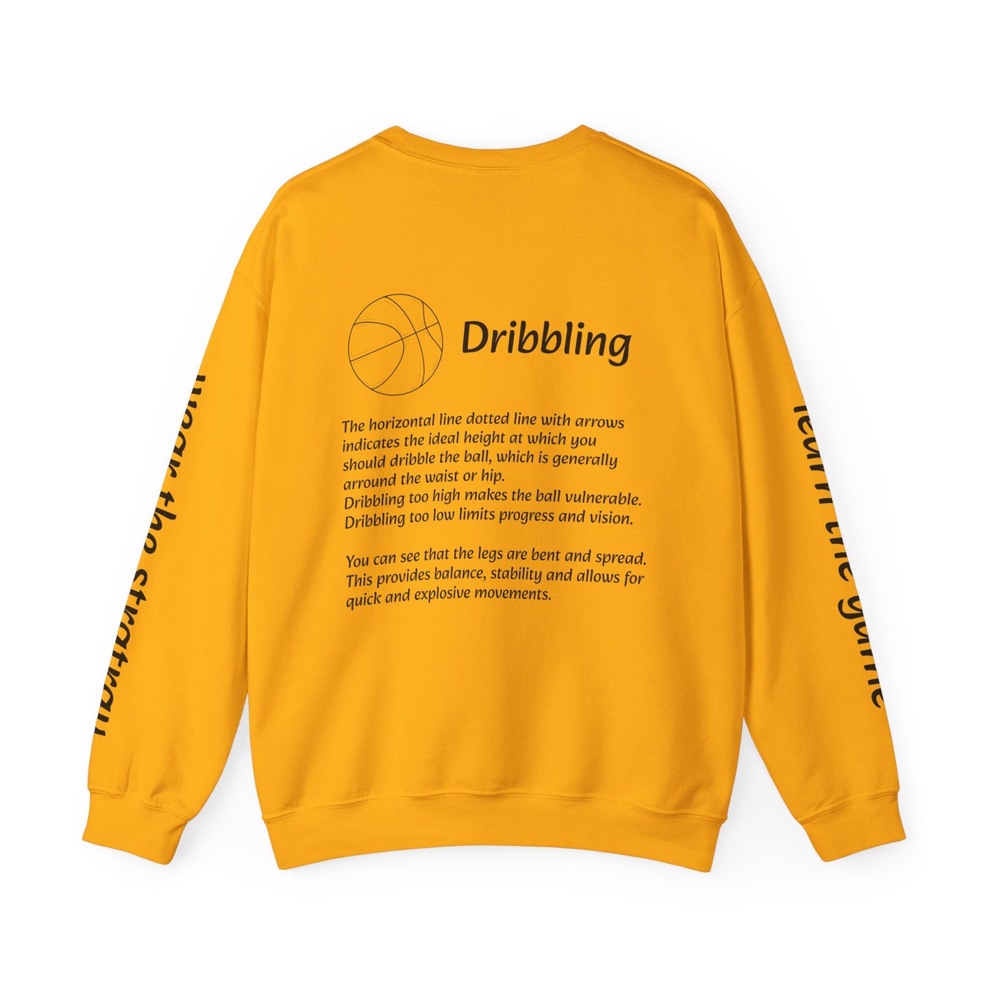 Unisex Heavy Blend™ Crewneck with Dribbling Design.