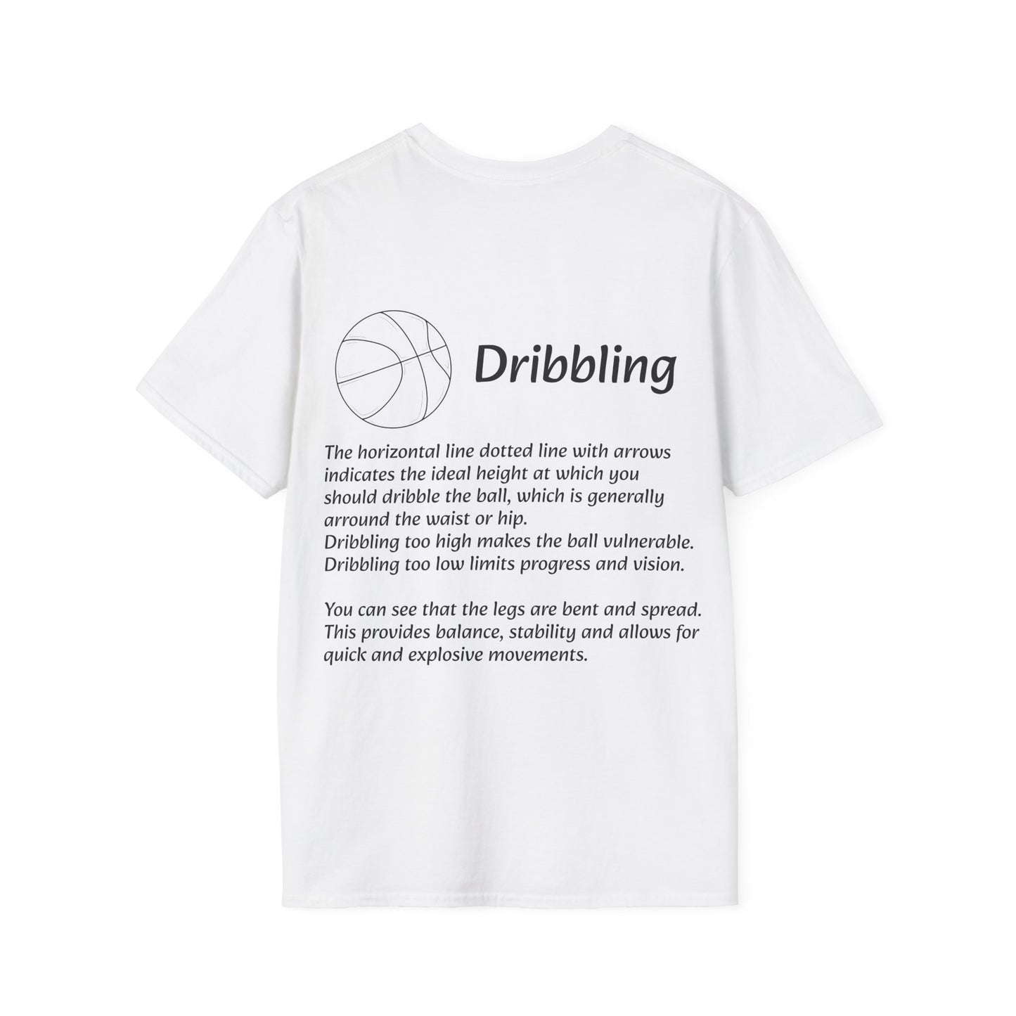 Unisex Graphic Tee with Dribbling Design