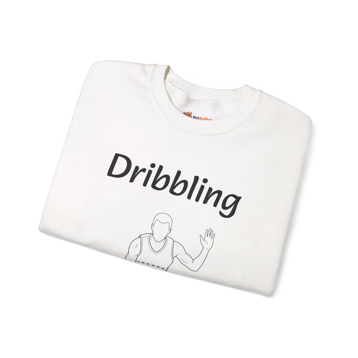 Unisex Heavy Blend™ Crewneck with Dribbling Design.