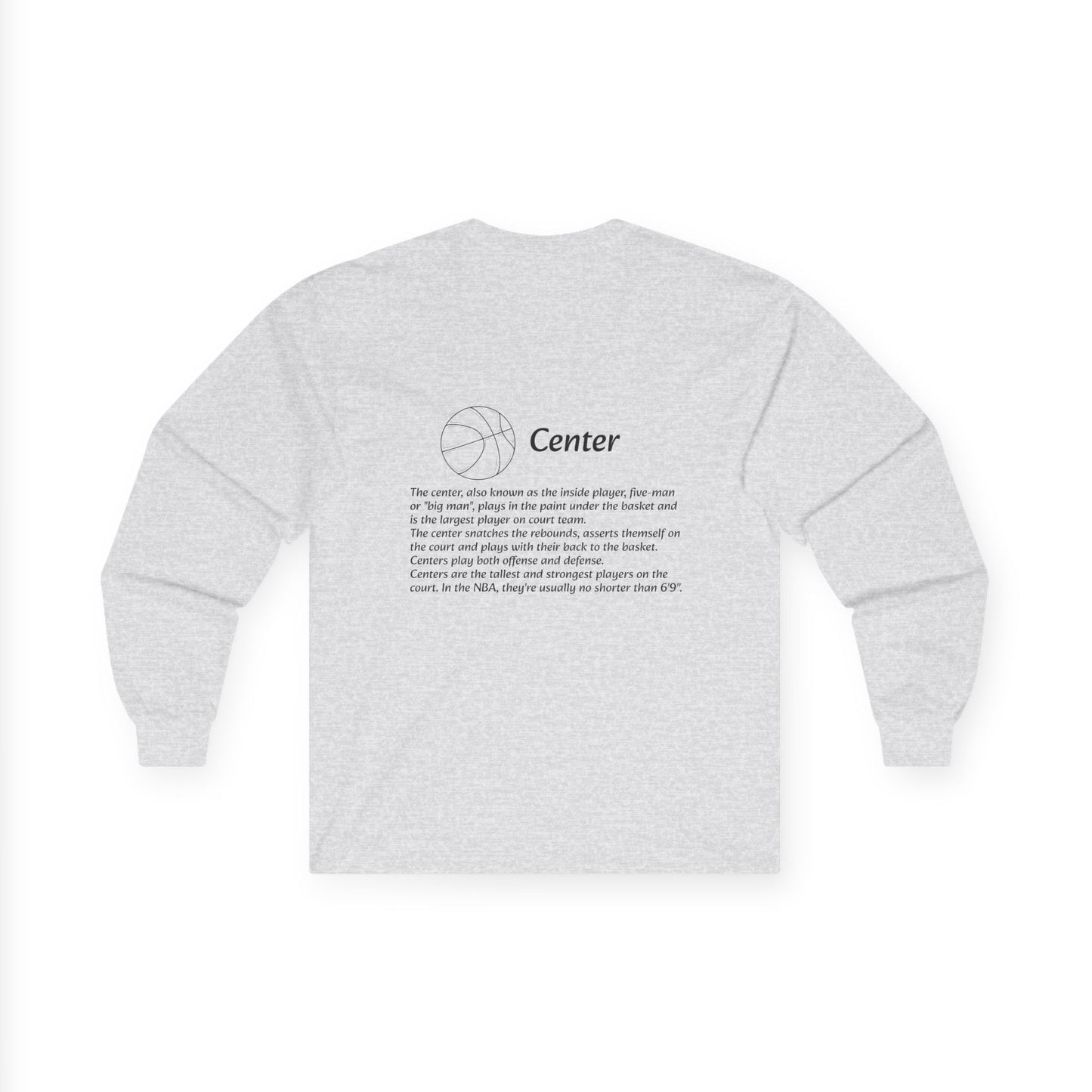 Center Unisex Long Sleeve Shirt.