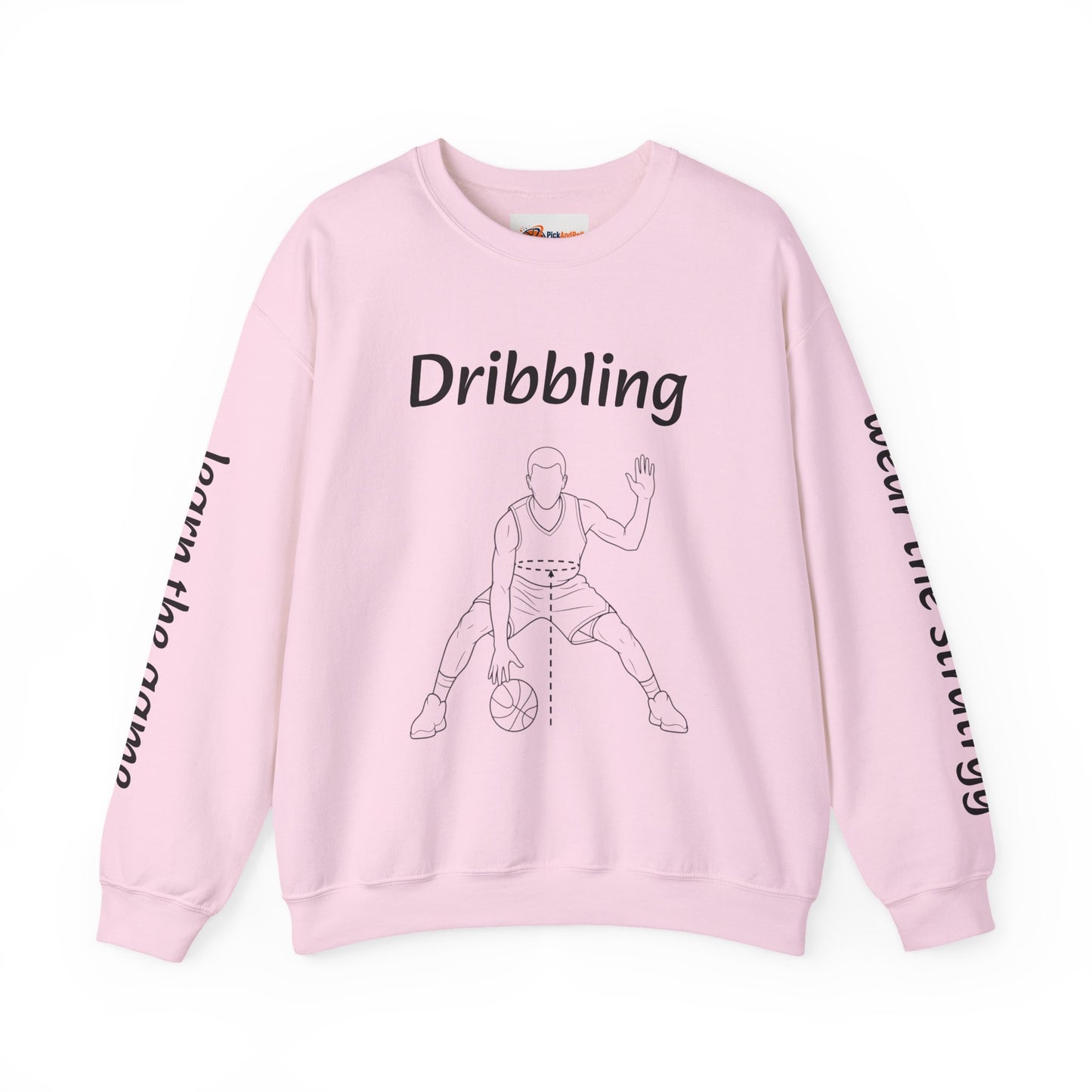 Unisex Heavy Blend™ Crewneck with Dribbling Design.