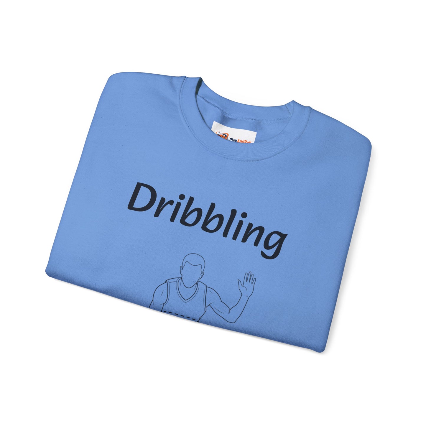 Unisex Heavy Blend™ Crewneck with Dribbling Design.