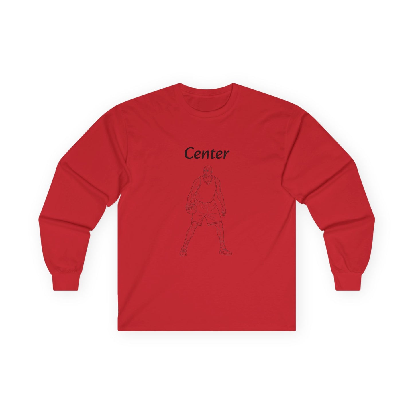 Center Unisex Long Sleeve Shirt.