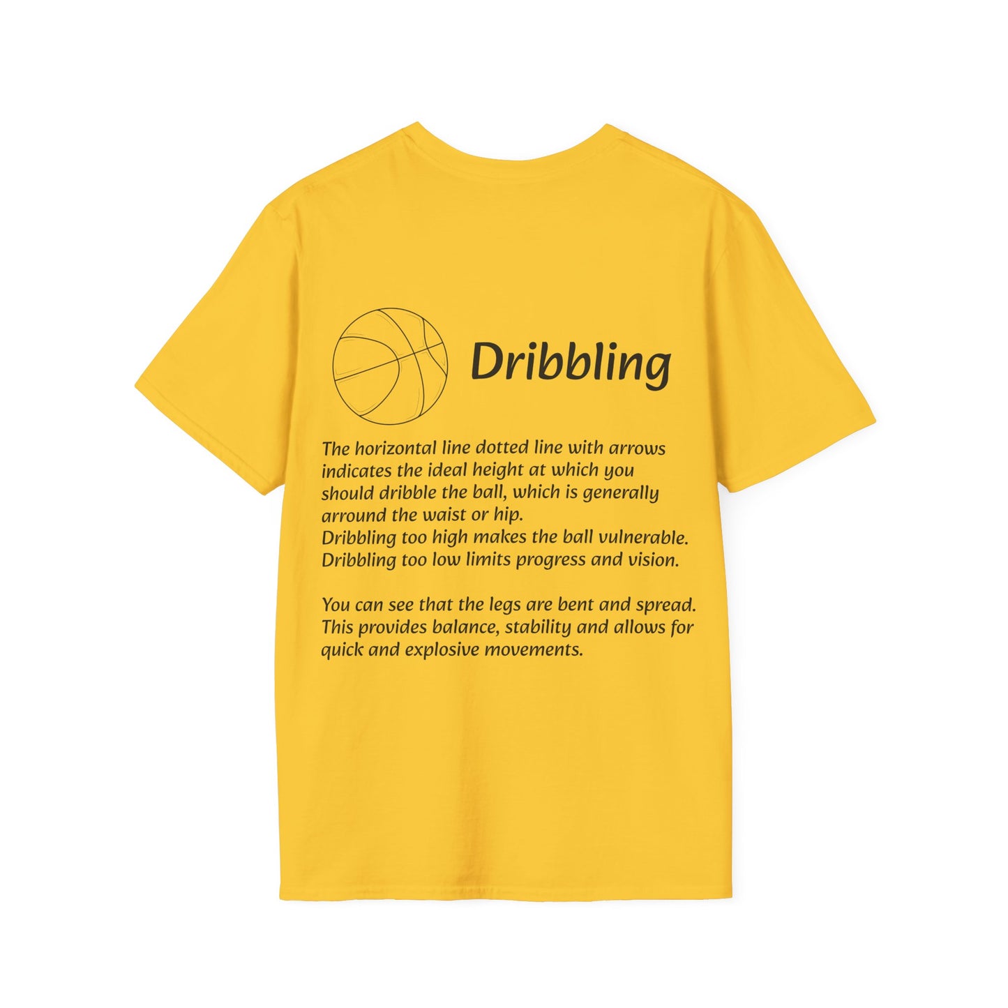 Unisex Graphic Tee with Dribbling Design