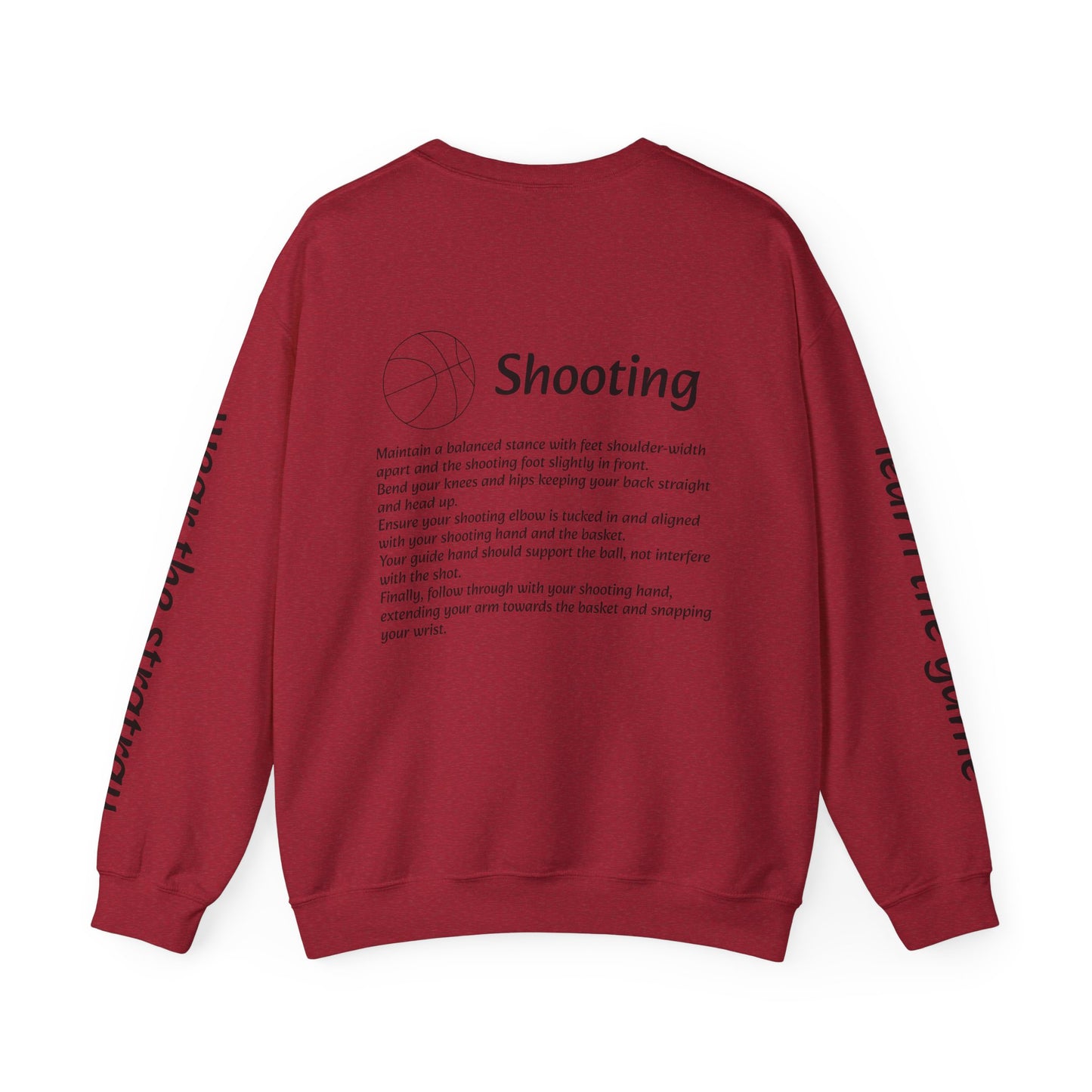 Unisex Heavy Blend™ Crewneck with Shooting Design.