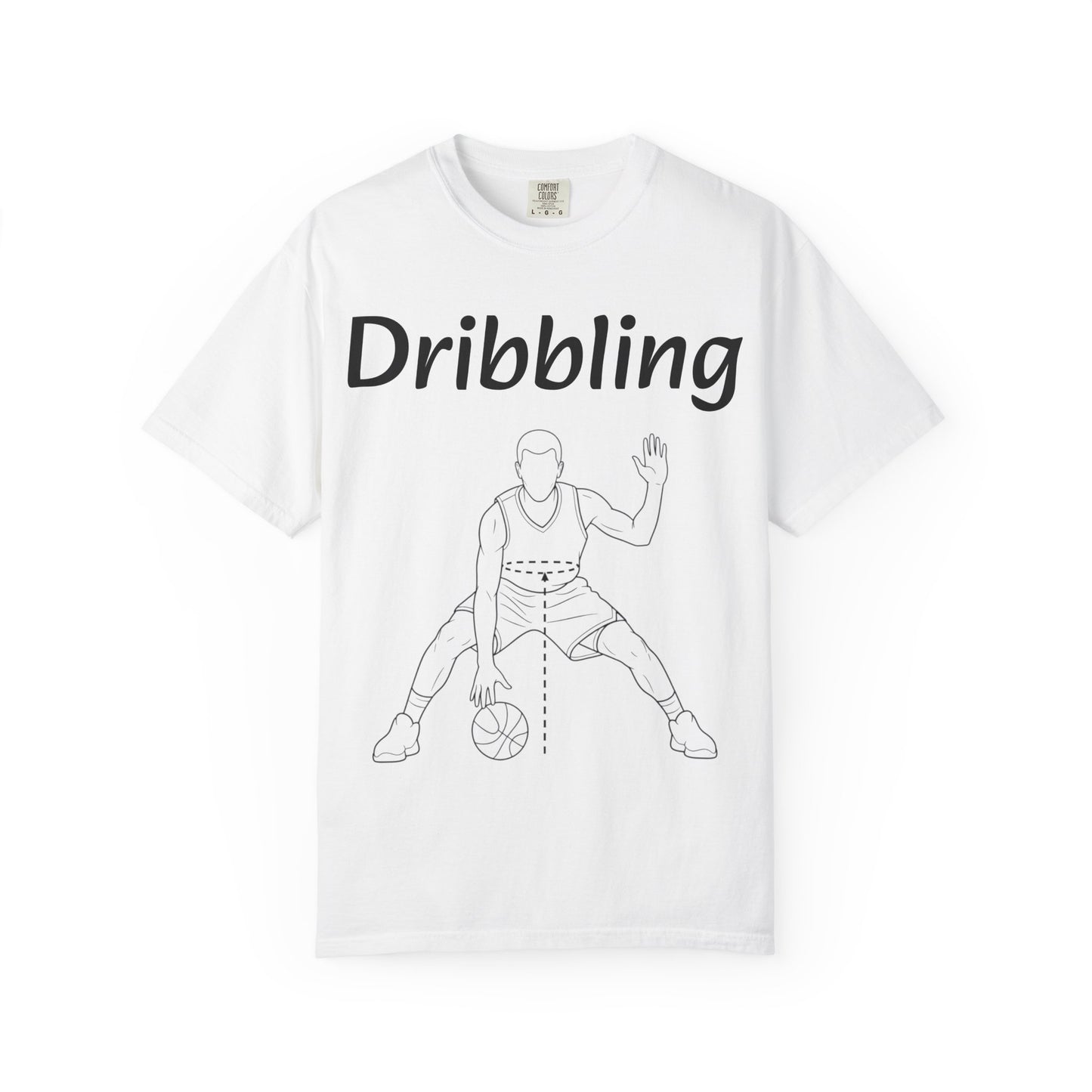 Basketball Dribbling T-Shirt, Unisex Athletic Tee.