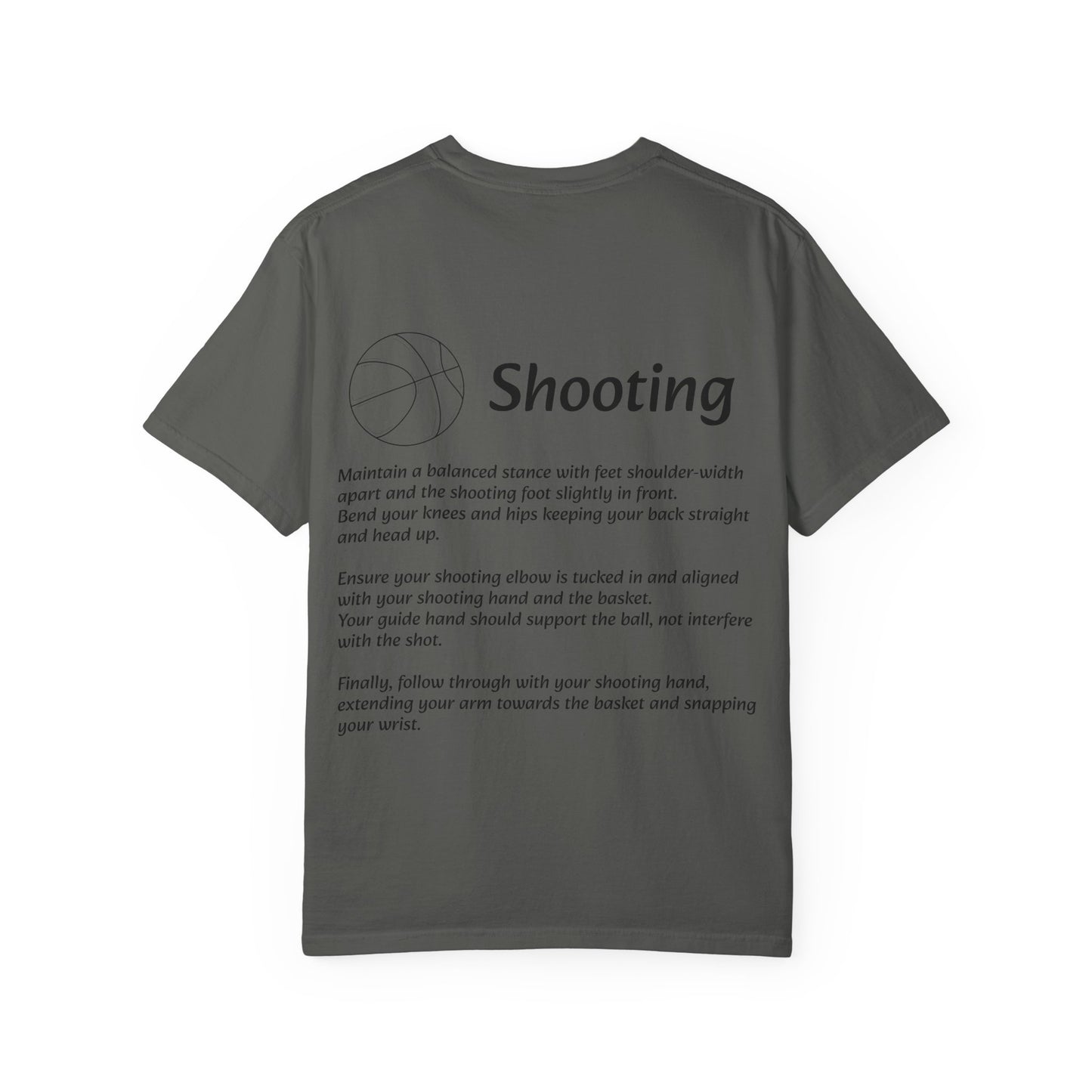 Unisex Athletic Tee with Shooting Design