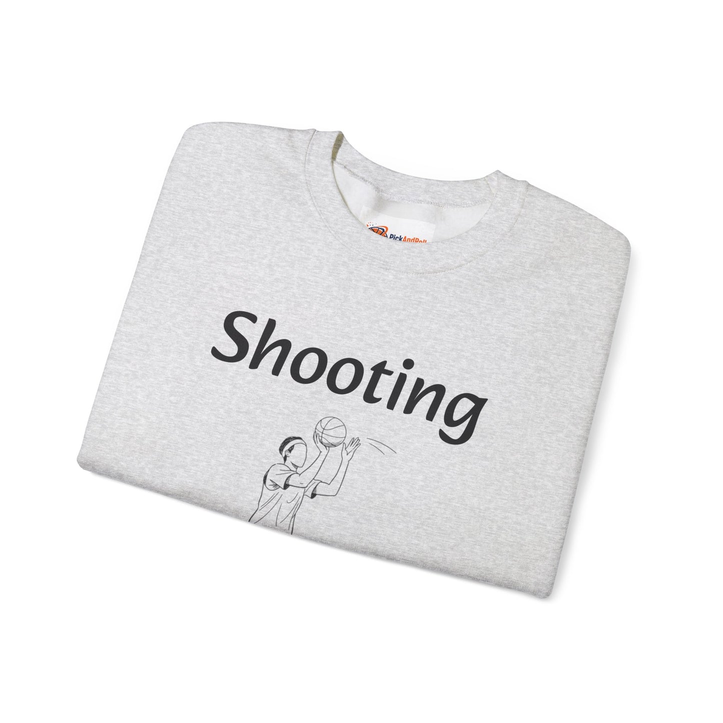 Unisex Heavy Blend™ Crewneck with Shooting Design.