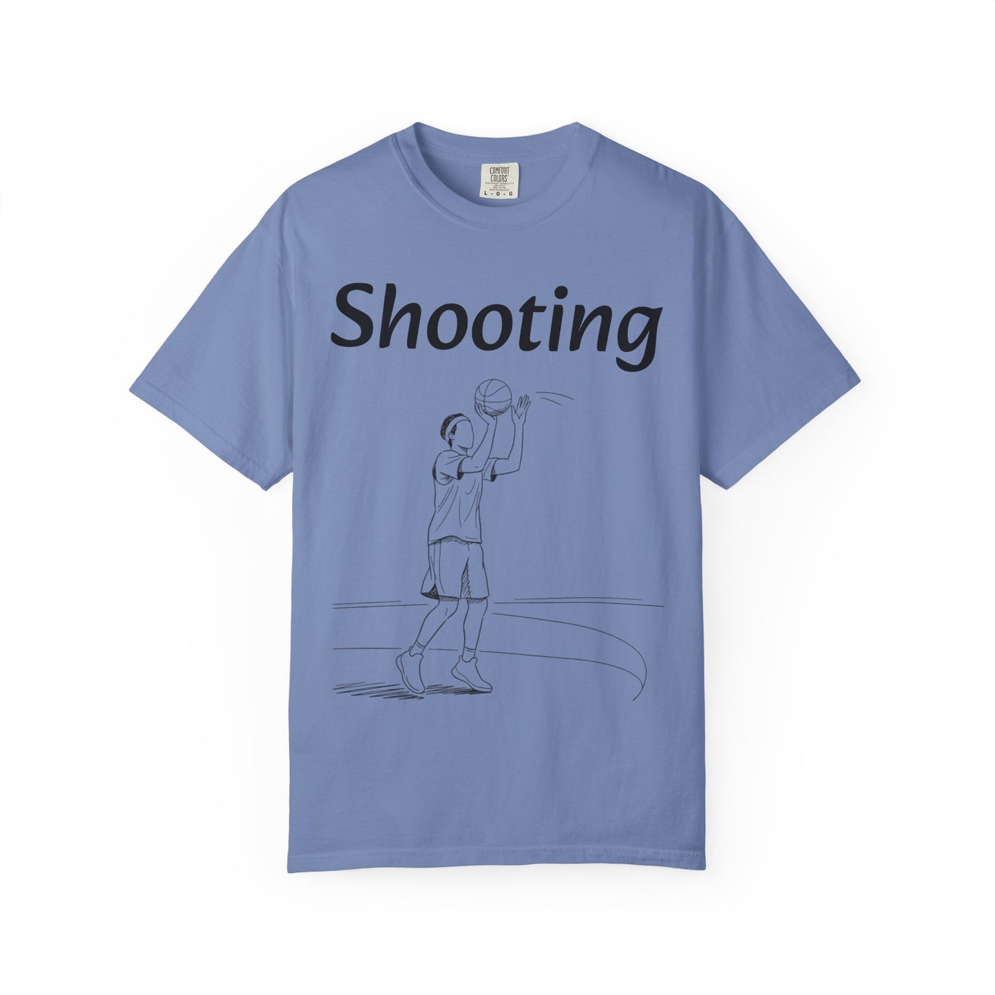 Unisex Athletic Tee with Shooting Design