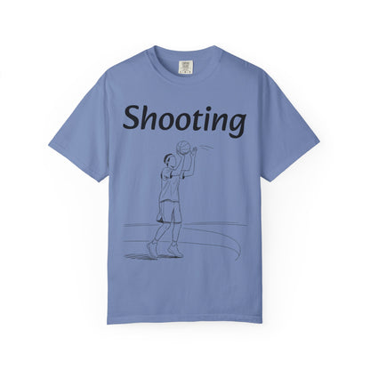Unisex Athletic Tee with Shooting Design