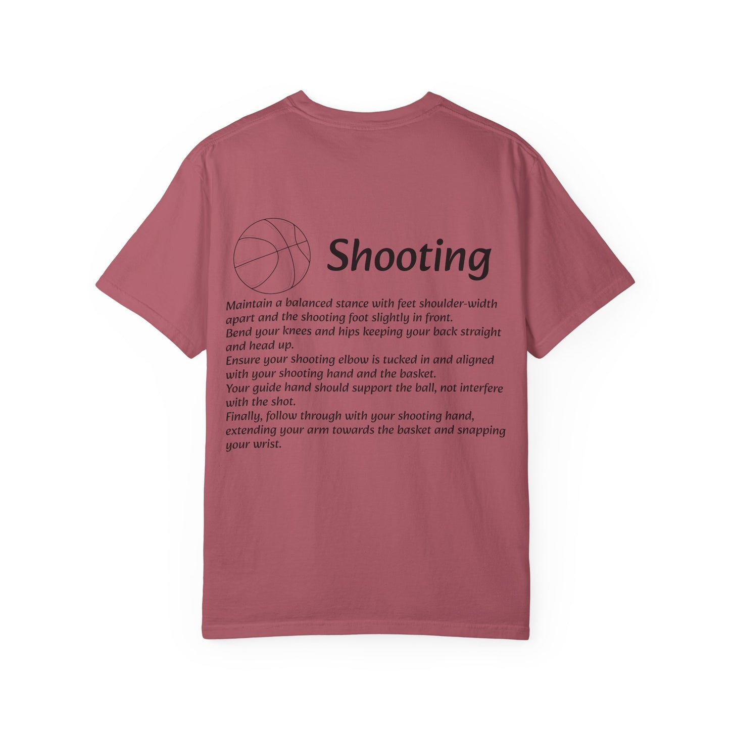 Unisex Athletic Tee with Shooting Design