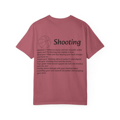 Unisex Athletic Tee with Shooting Design