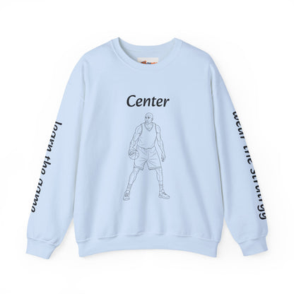 Unisex Heavy Blend™ Crewneck Center.