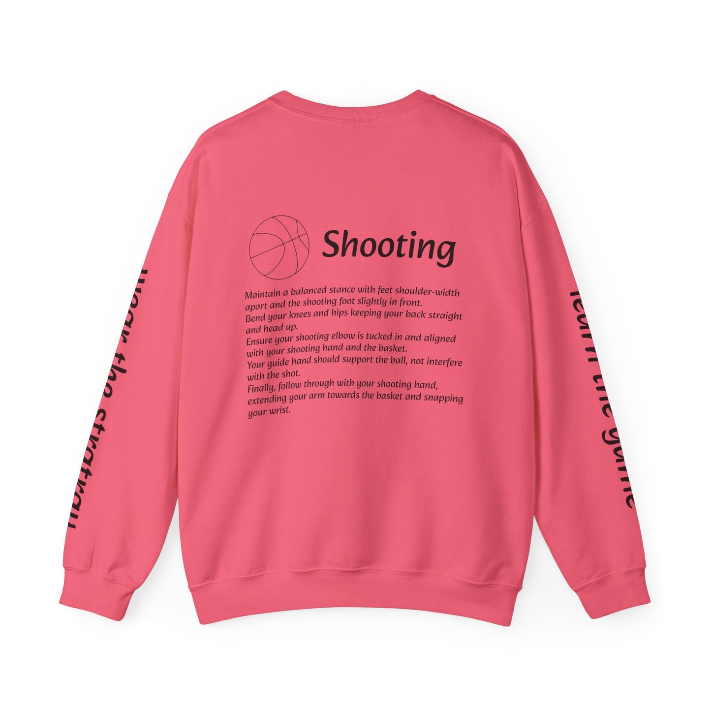 Unisex Heavy Blend™ Crewneck with Shooting Design.
