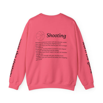 Unisex Heavy Blend™ Crewneck with Shooting Design.