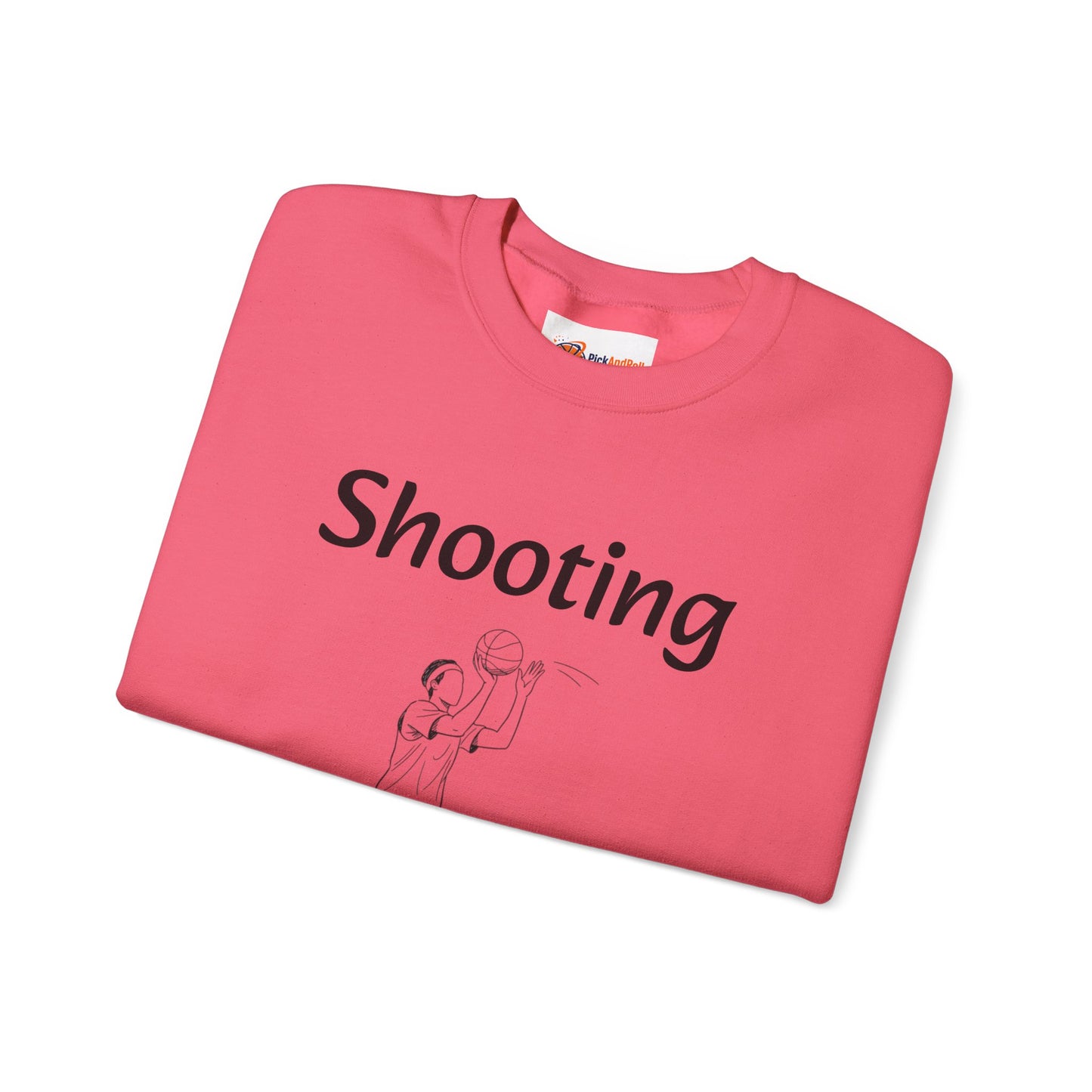 Unisex Heavy Blend™ Crewneck with Shooting Design.